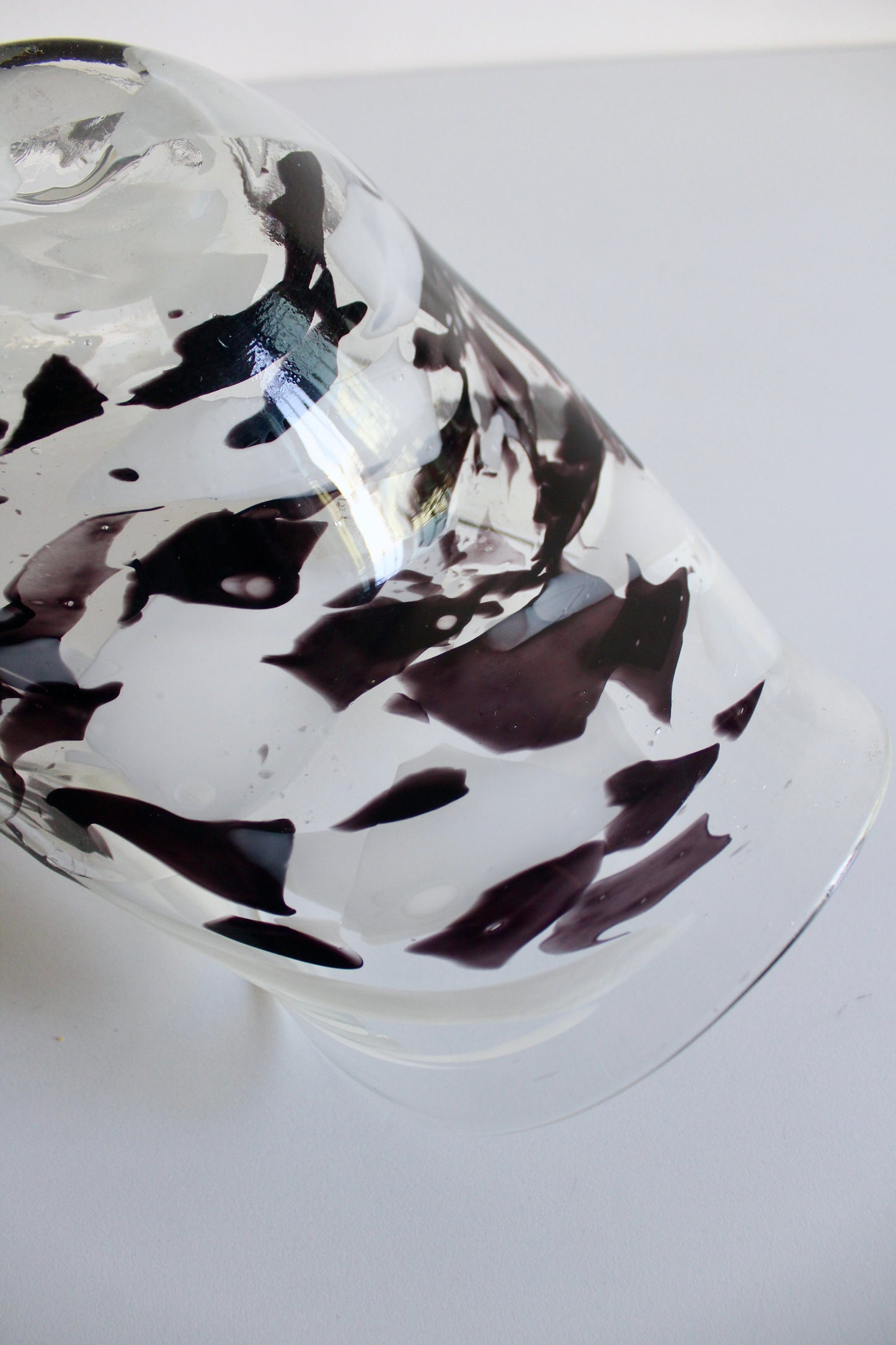 Large Freeform Studio Art Glass Centerpiece Bowl