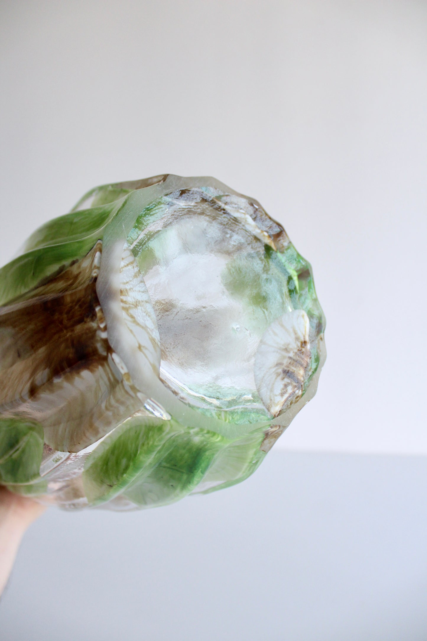 Vintage Italian Art Glass Botanical Vase