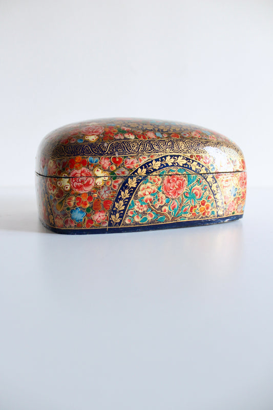 Large Vintage Kashmiri Papier Mache Box