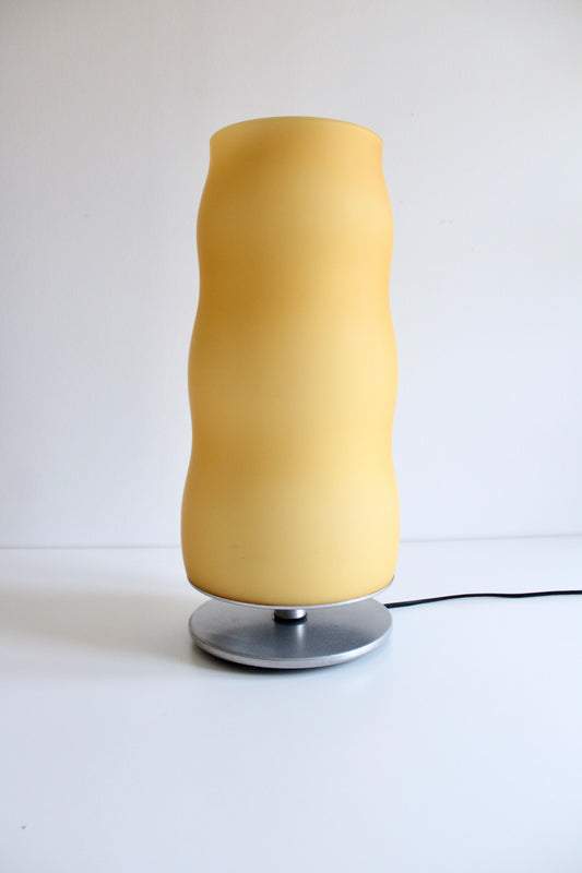 Y2K Italian Penta “Bodona” Opaline Glass Table Lamp by Umberto Asnago