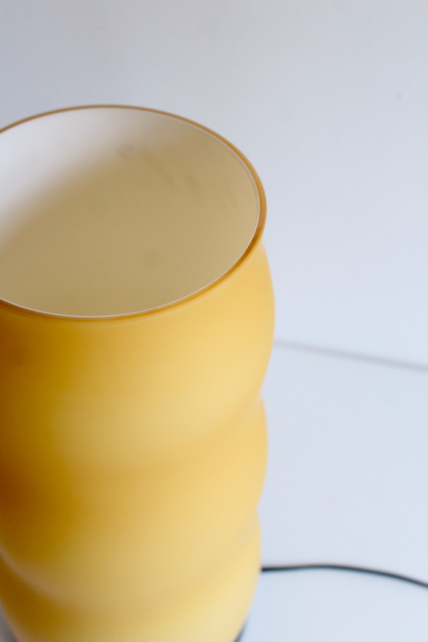Y2K Italian Penta “Bodona” Opaline Glass Table Lamp by Umberto Asnago