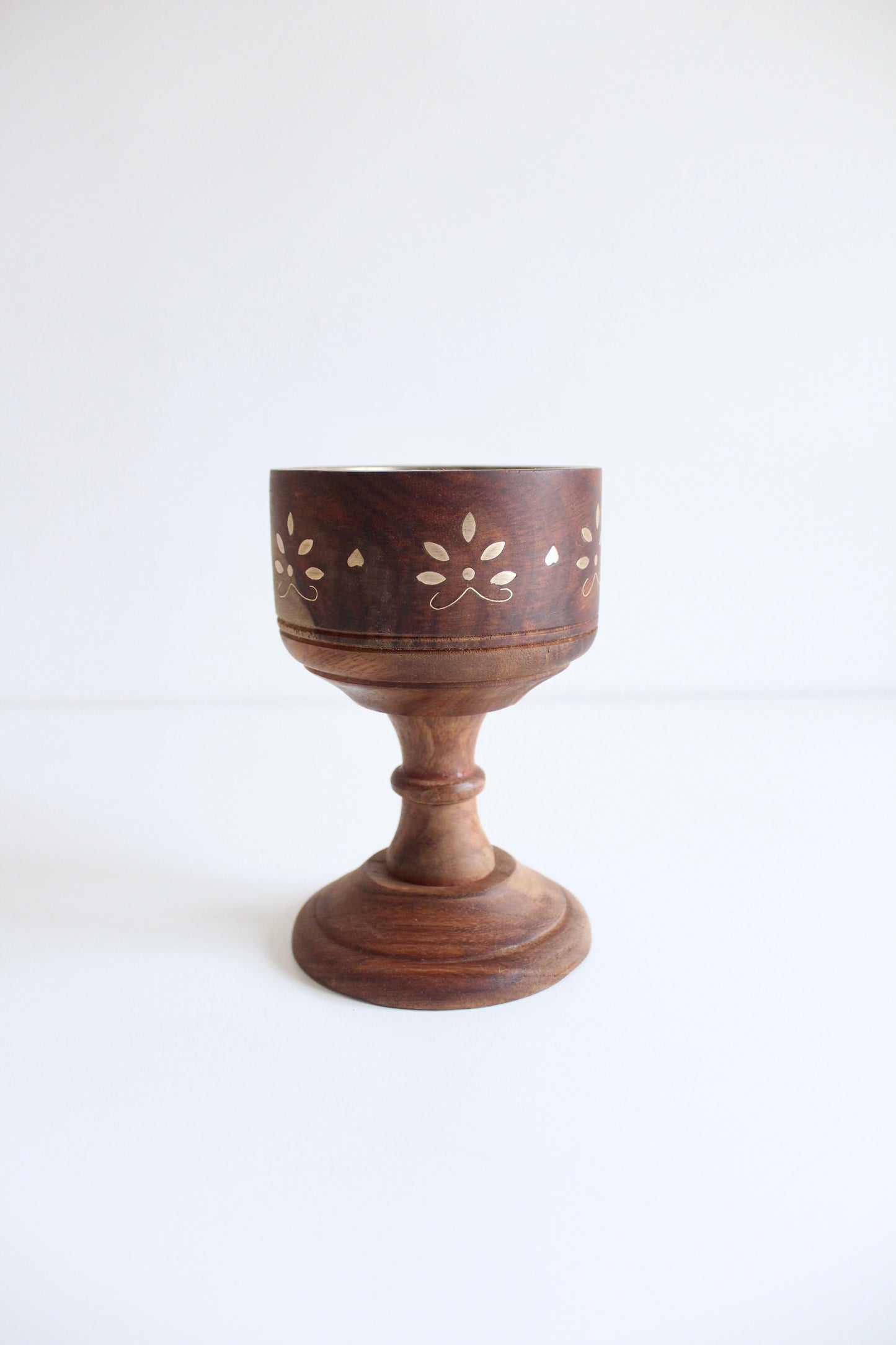 Vintage Indian Rosewood Mubkhar