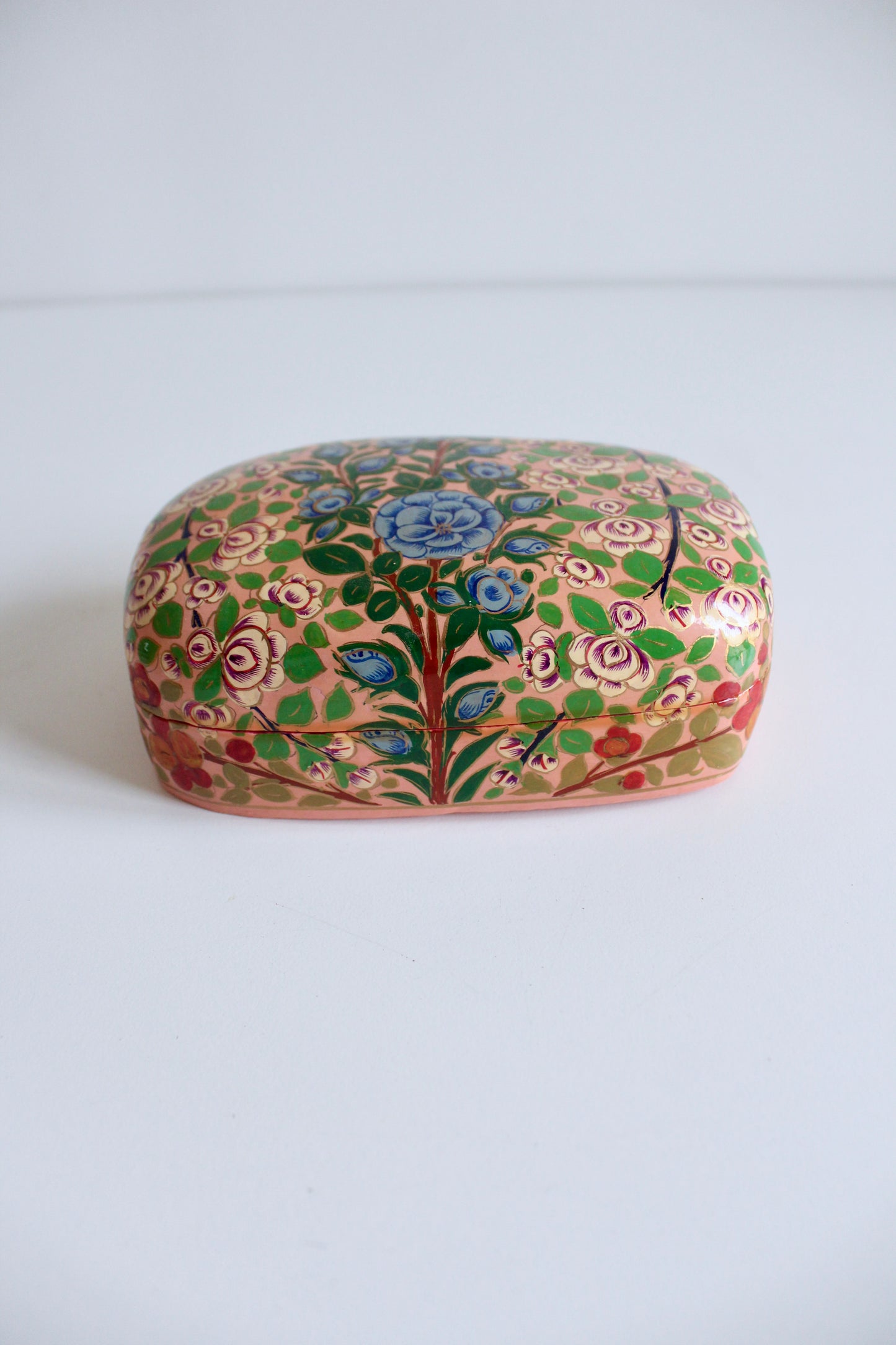 Vintage Kashmiri Papier Mache Box