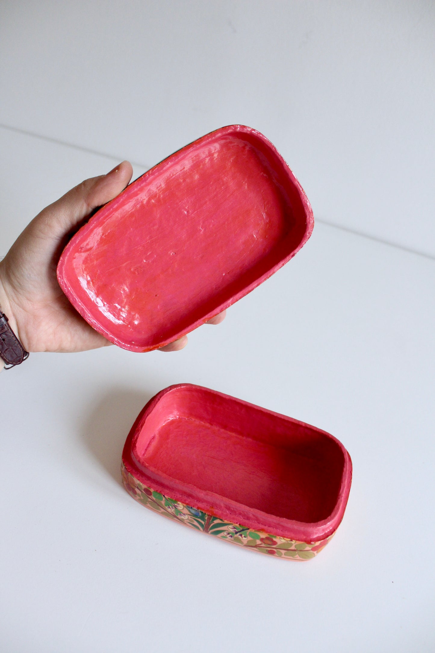Vintage Kashmiri Papier Mache Box