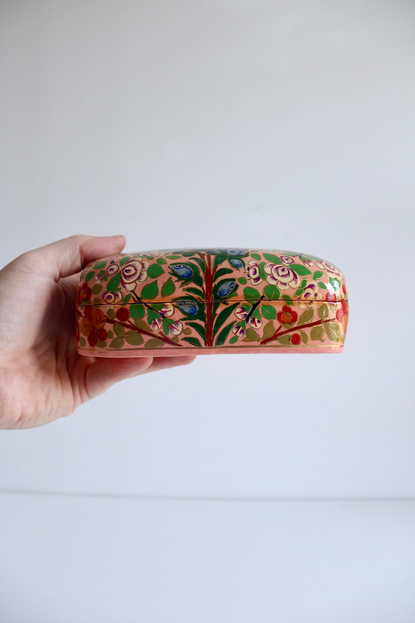 Vintage Kashmiri Papier Mache Box