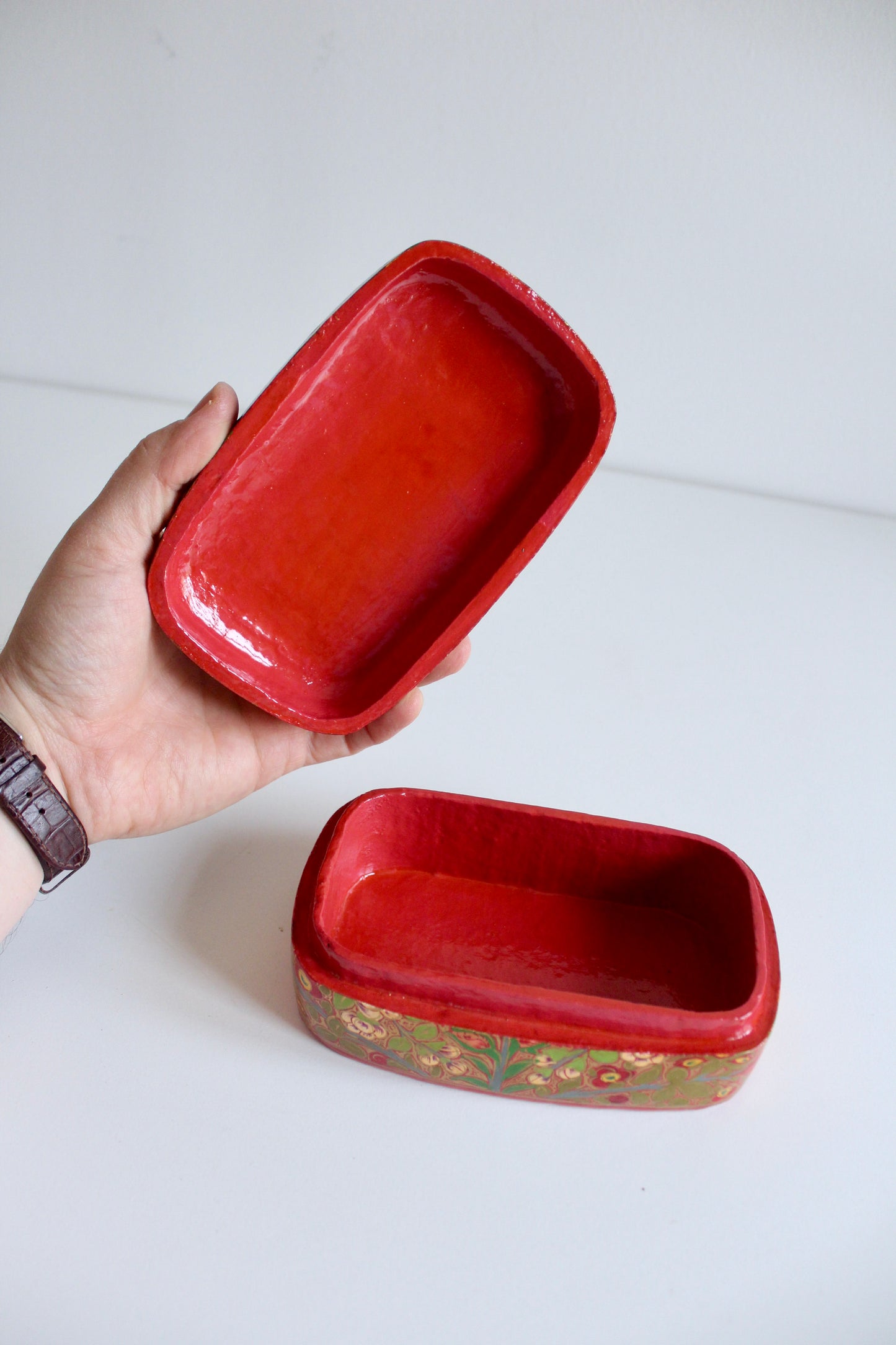 Vintage Kashmiri Papier Mache Box