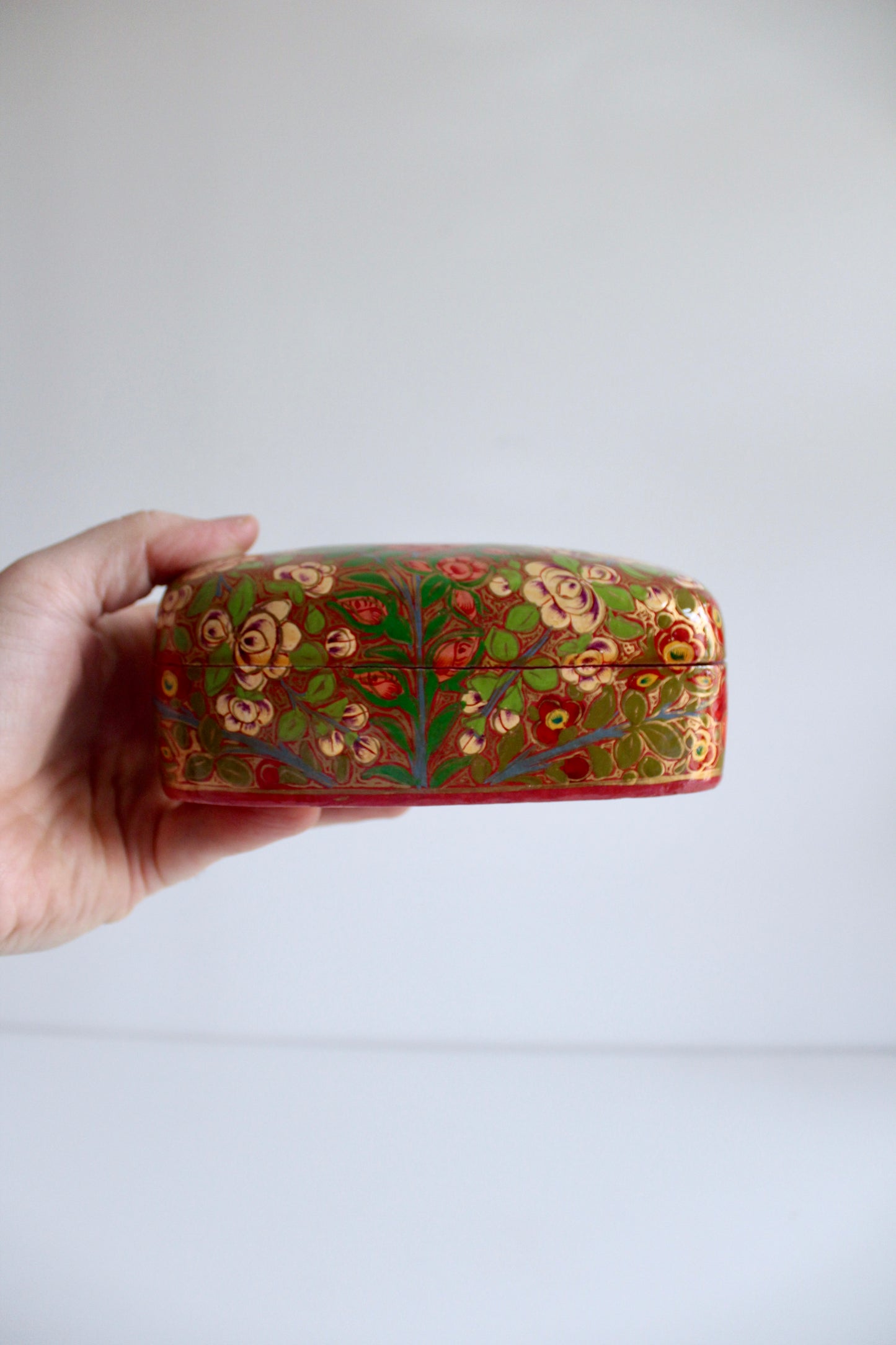 Vintage Kashmiri Papier Mache Box
