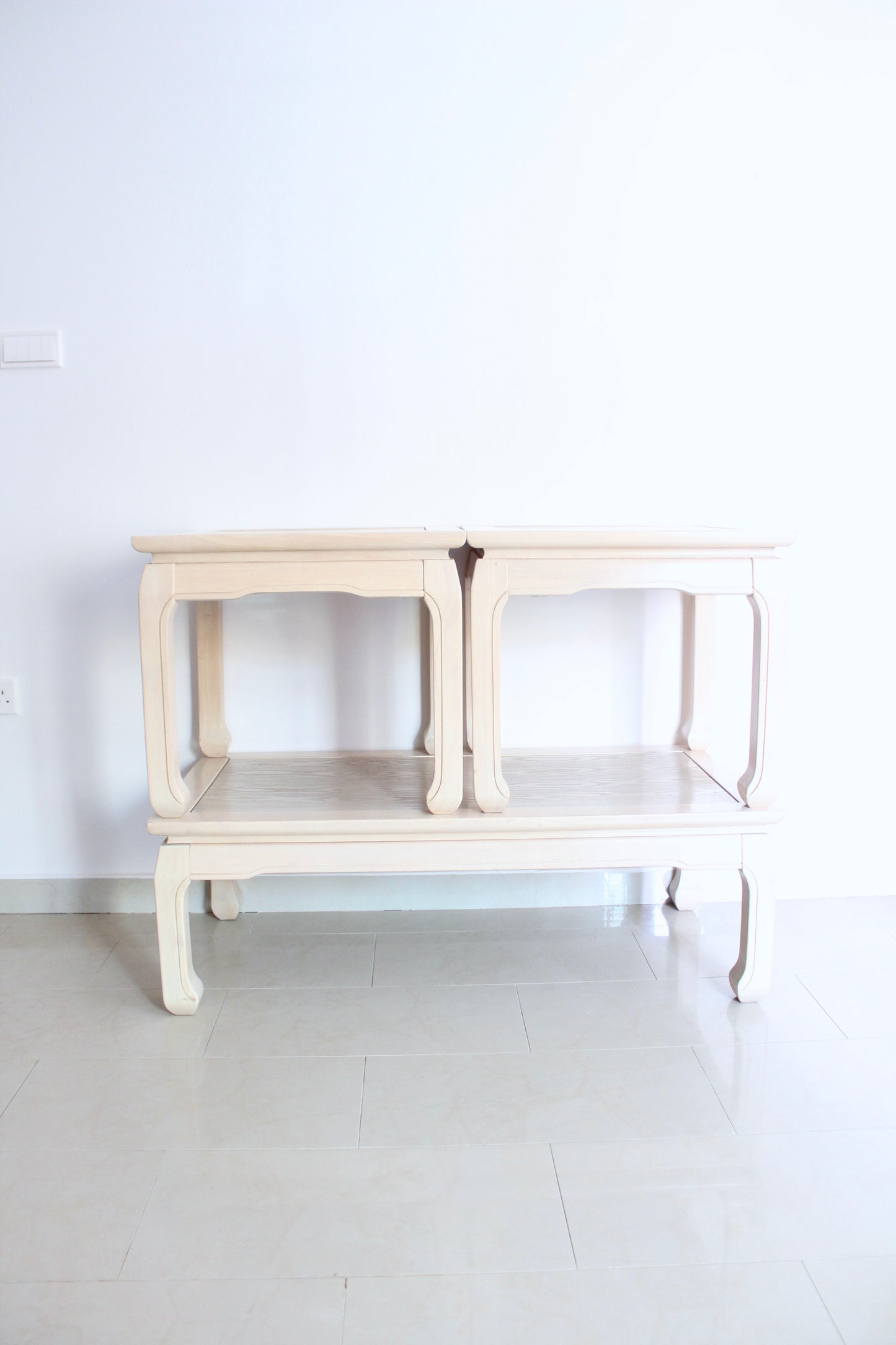 Vintage Malaysian Ming-Style Coffee & Side Table Set