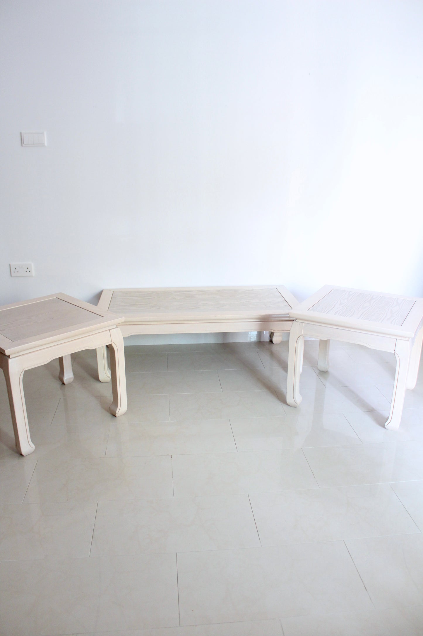 Vintage Malaysian Ming-Style Coffee & Side Table Set