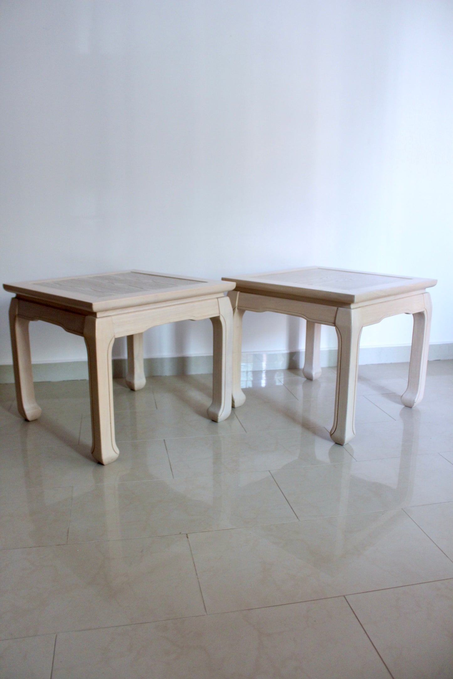 Vintage Malaysian Ming-Style Coffee & Side Table Set