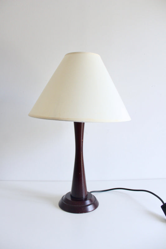 Vintage Danish Modern Style Wooden Table Lamp