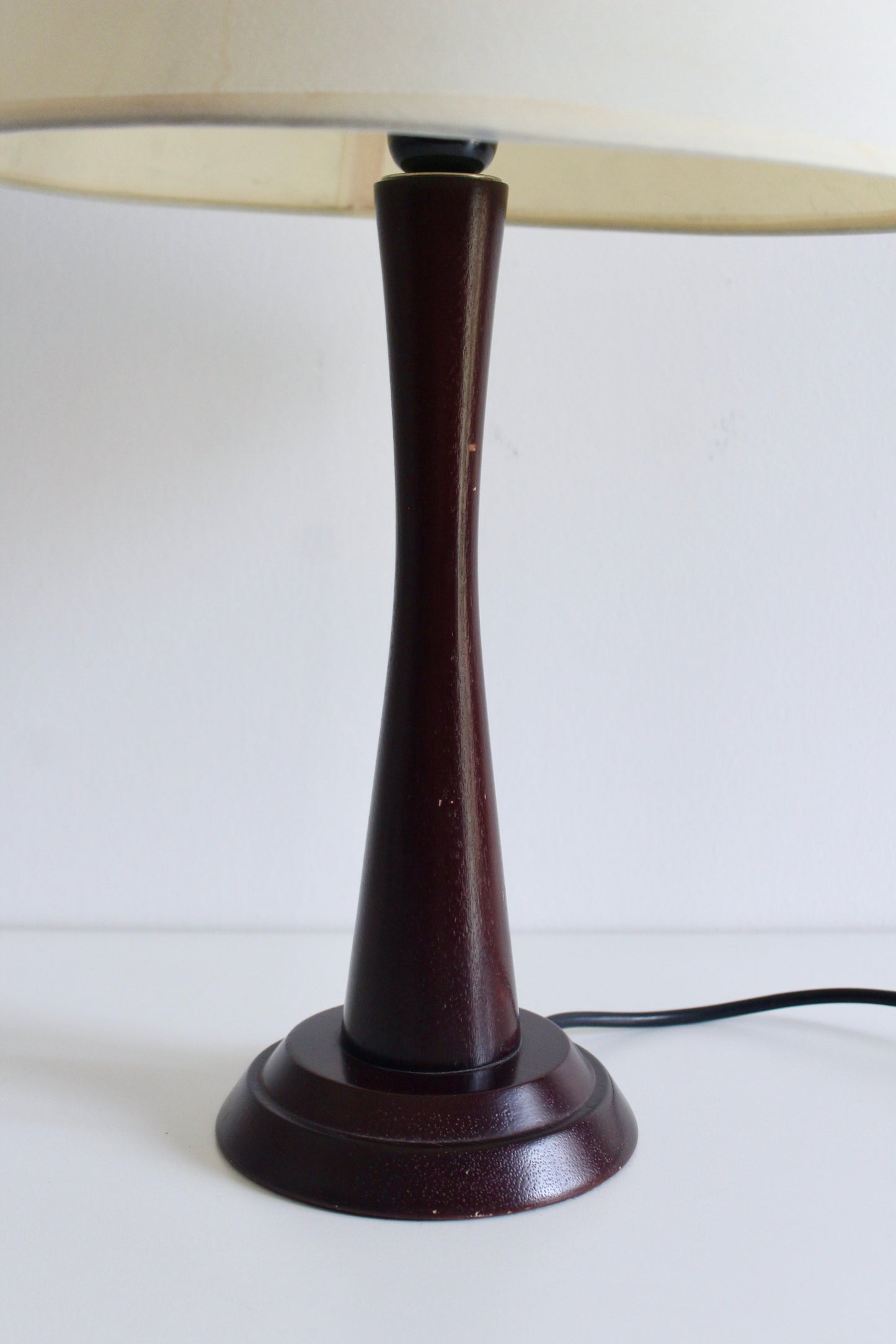 Vintage Danish Modern Style Wooden Table Lamp