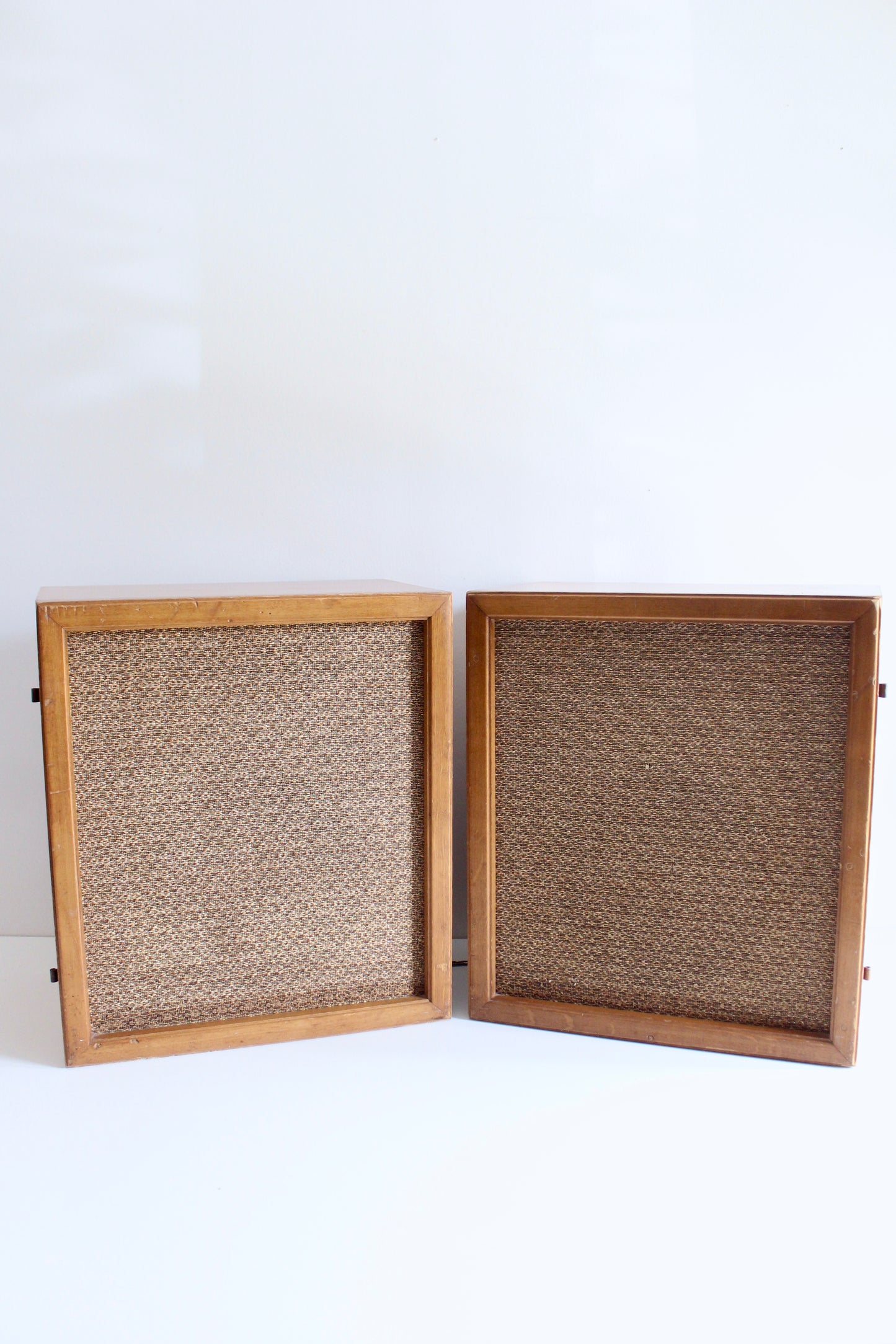 Vintage Mid-Century Wooden Speaker Pair – 1960s