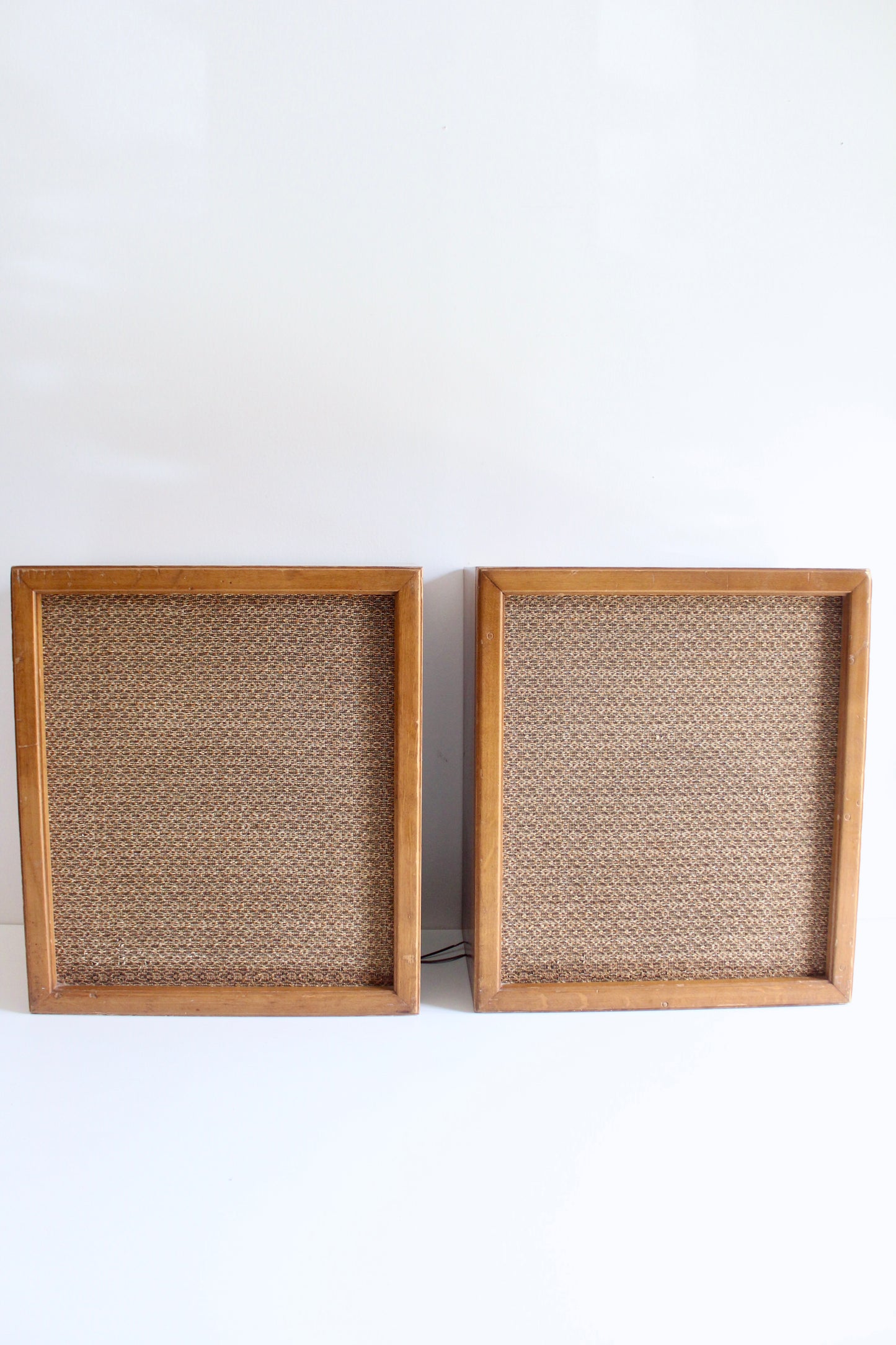 Vintage Mid-Century Wooden Speaker Pair – 1960s