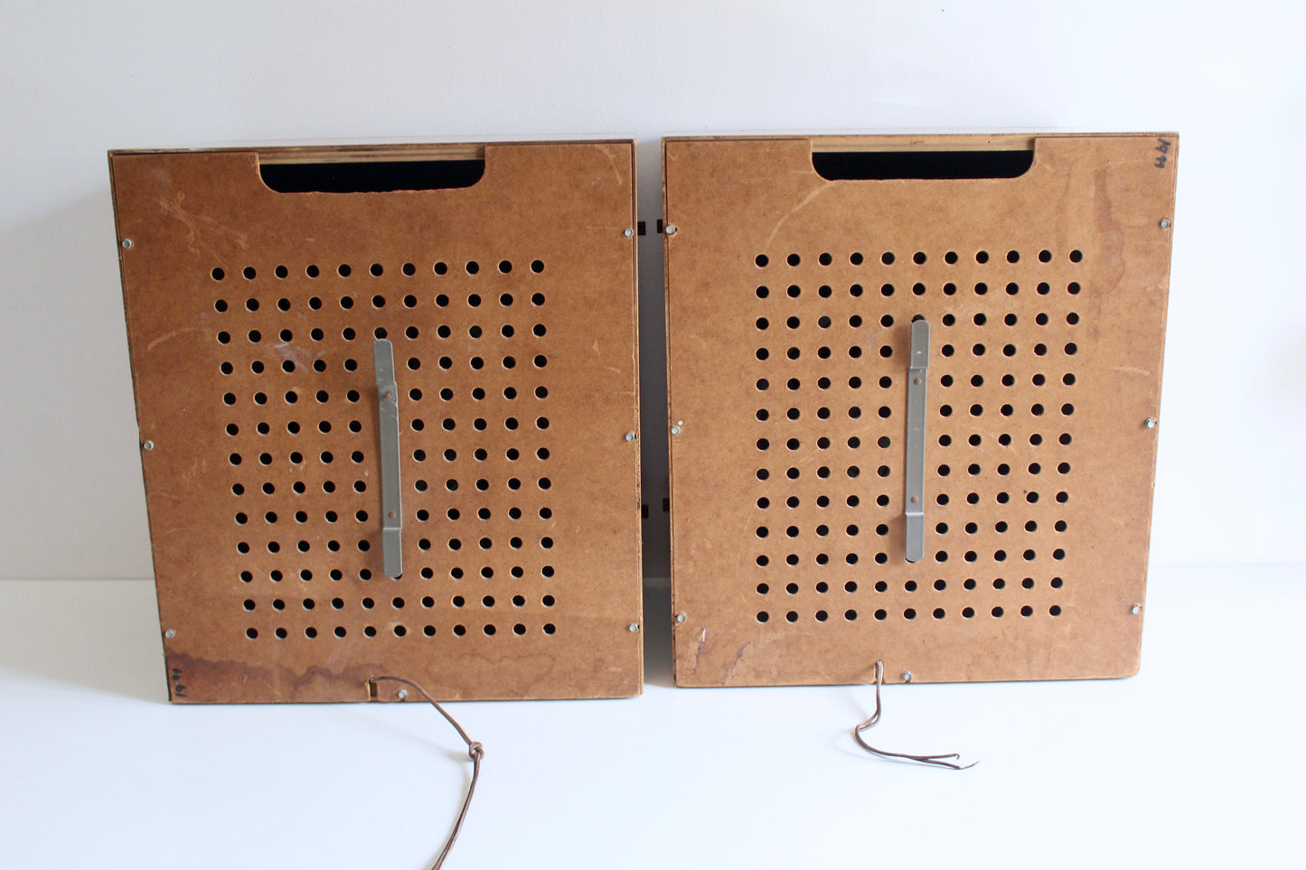 Vintage Mid-Century Wooden Speaker Pair – 1960s