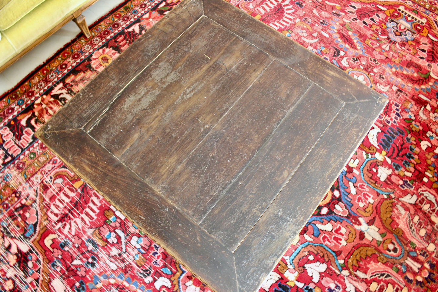 1920s Chinese Hardwood Coffee Table with Natural Age Patina