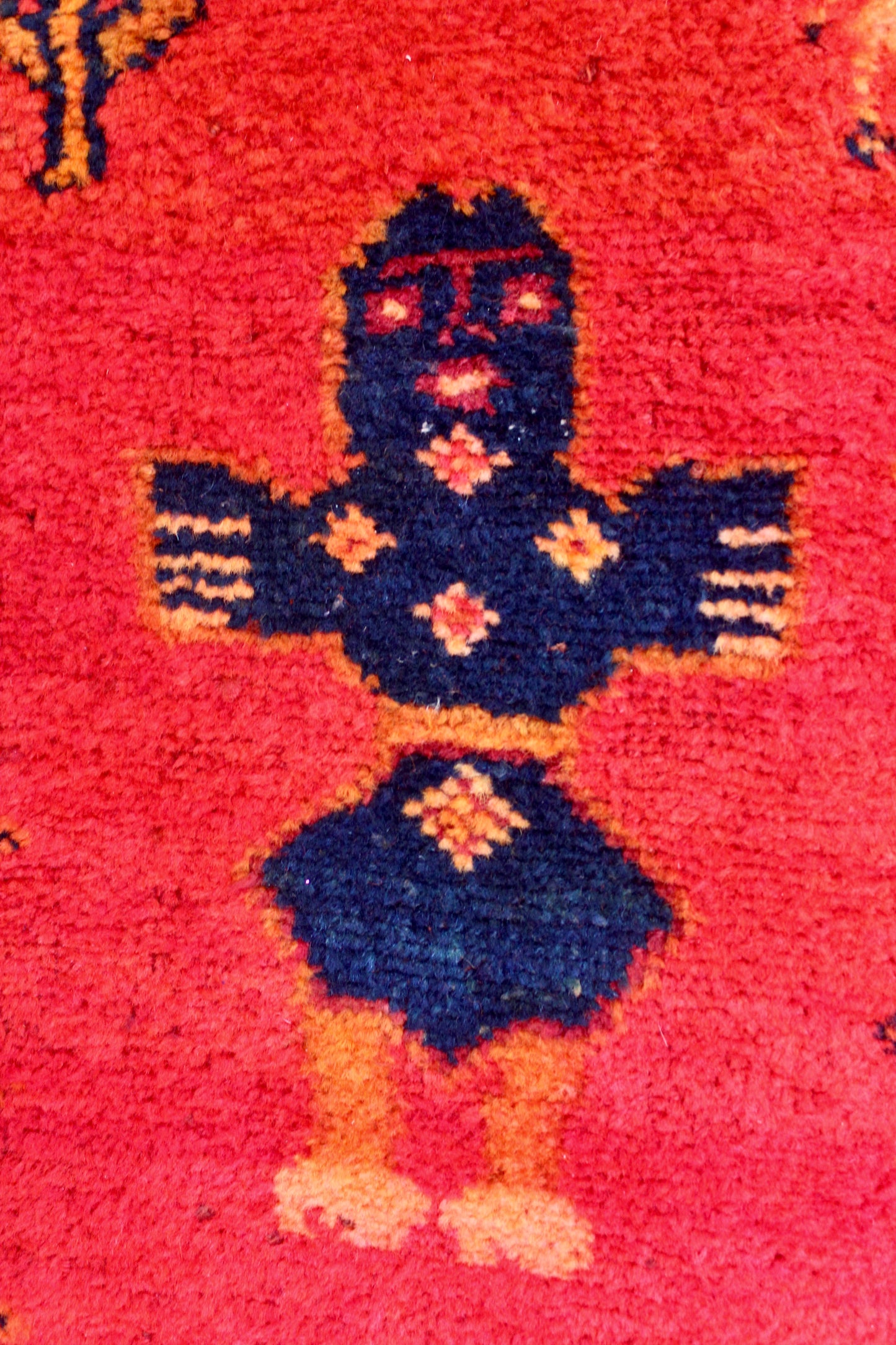 Midcentury Sadu Pictorial Tribal Rug with Arabian Riders and Camels