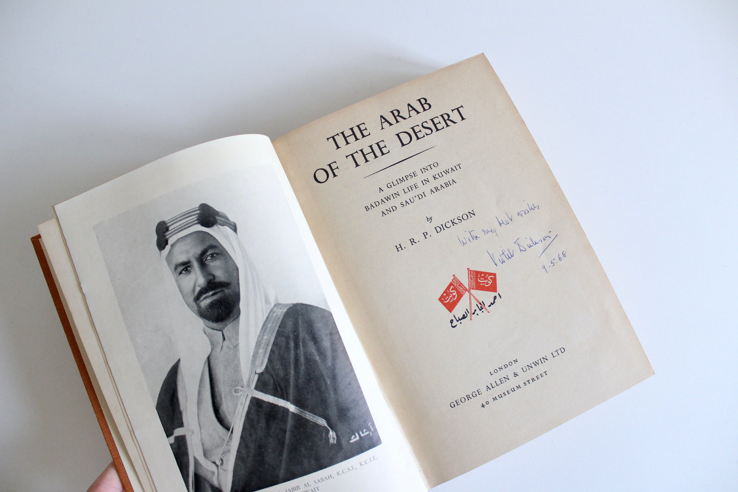 H.R.P. Dickson – The Arab of the Desert: Signed by Violet Dickson (1968)