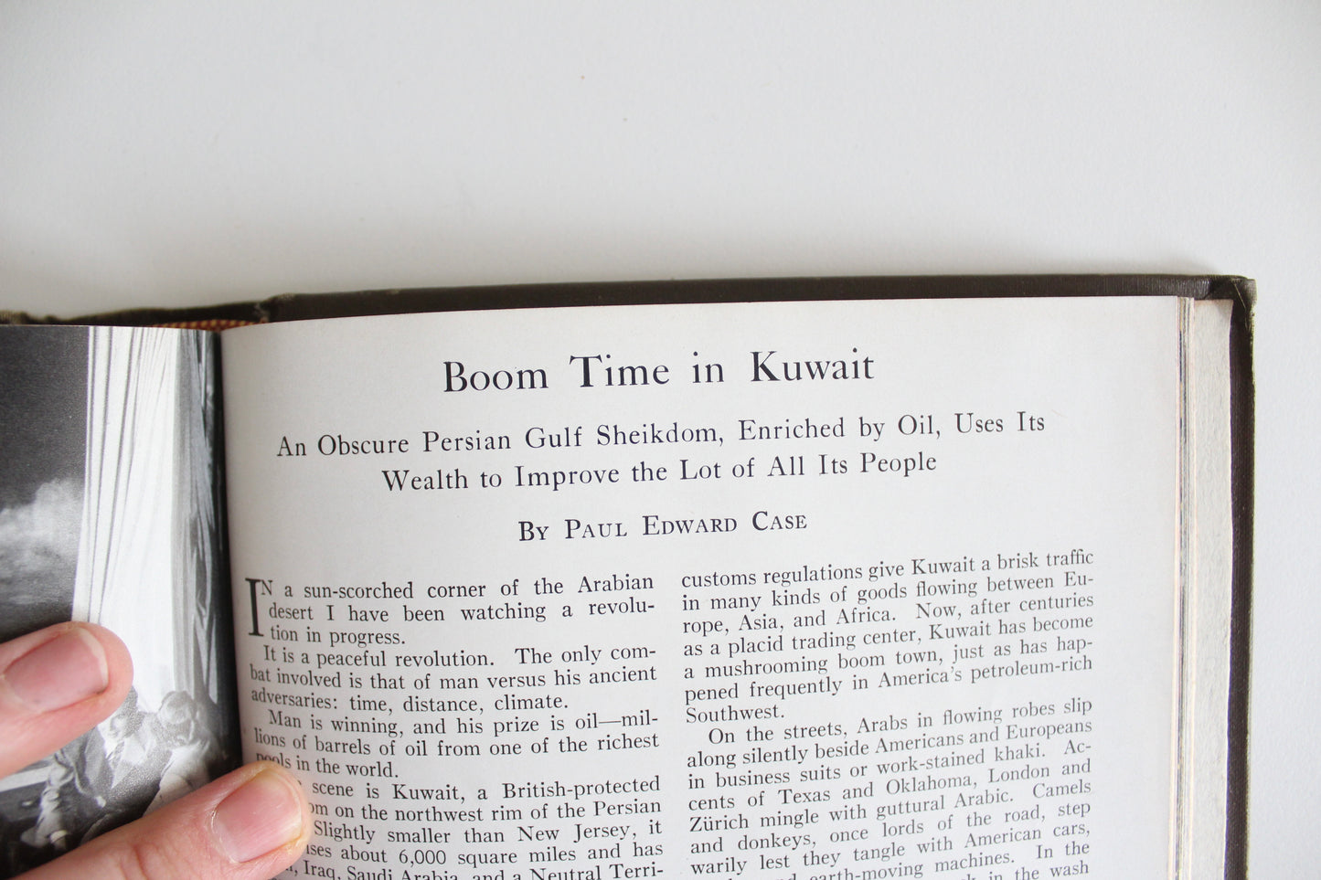 Vintage 1952 Bound National Geographic Magazines - "Boom Time in Kuwait"