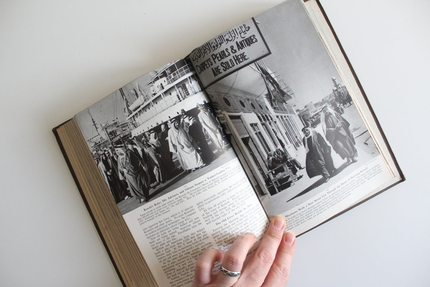 Vintage 1952 Bound National Geographic Magazines - "Boom Time in Kuwait"