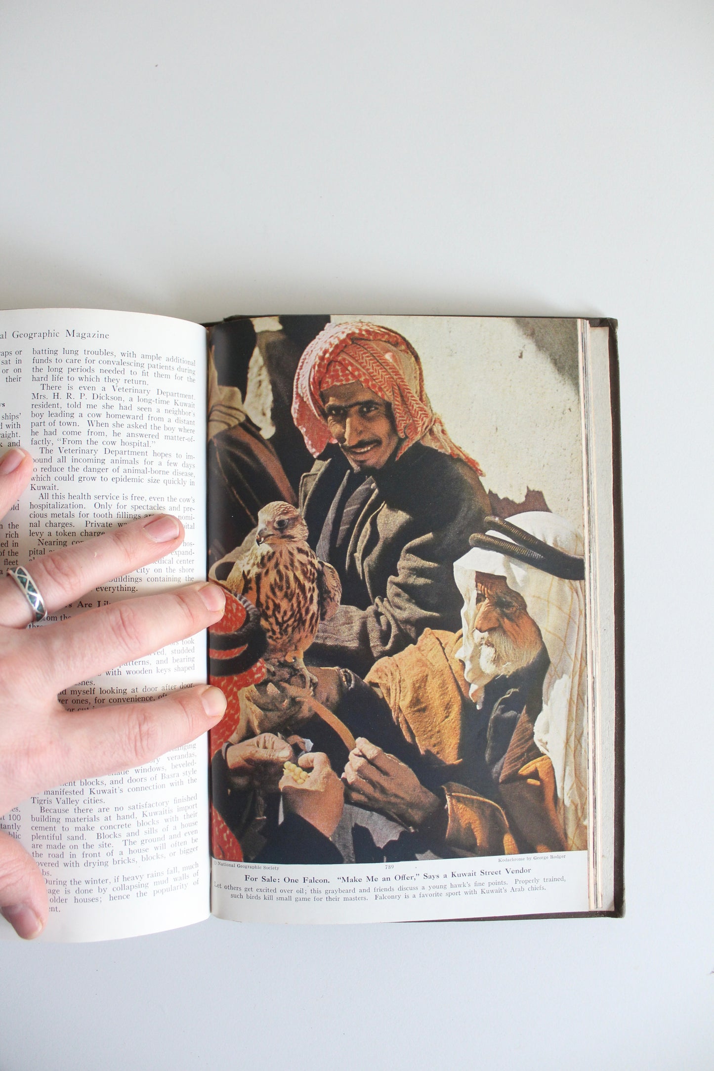 Vintage 1952 Bound National Geographic Magazines - "Boom Time in Kuwait"