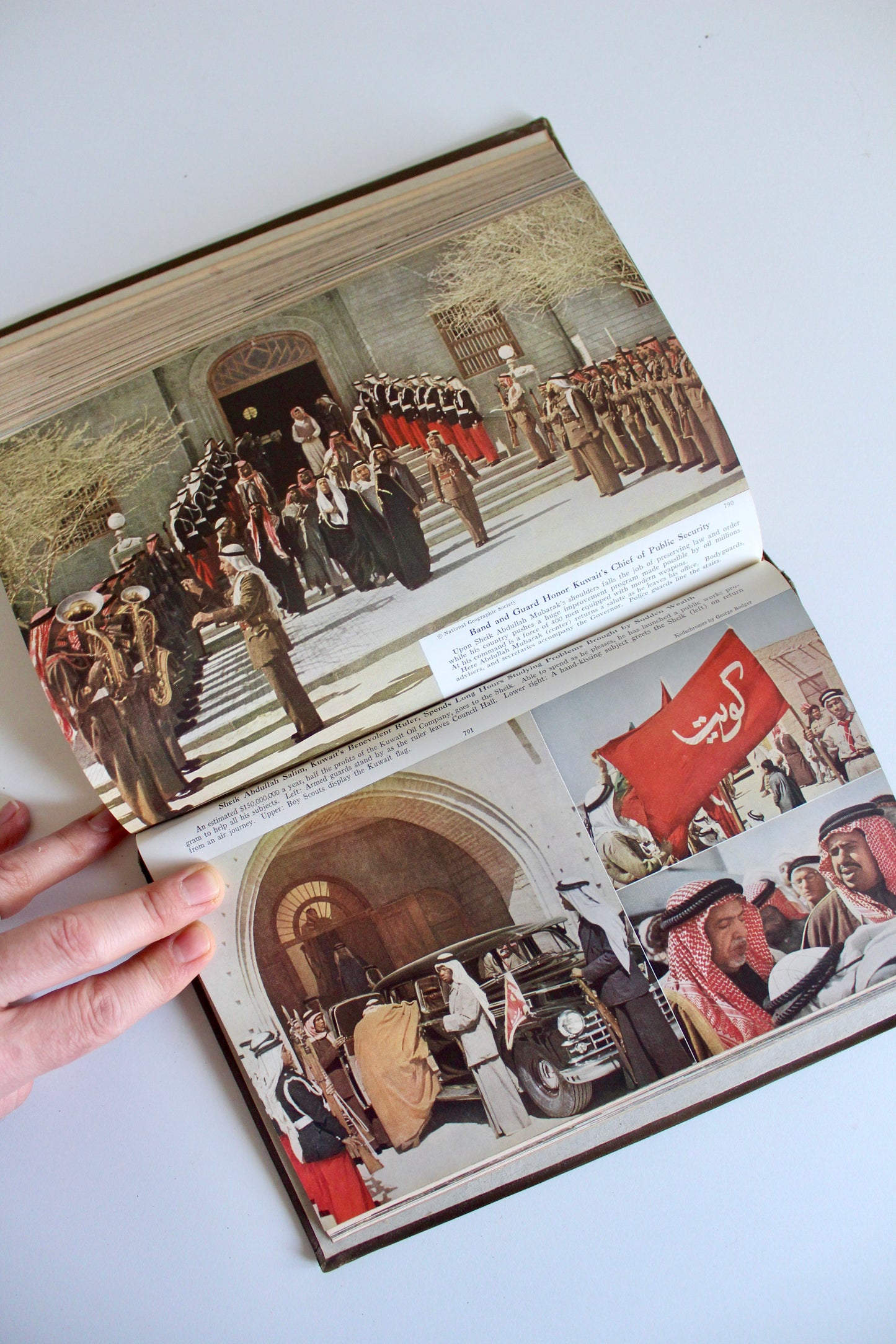 Vintage 1952 Bound National Geographic Magazines - "Boom Time in Kuwait"
