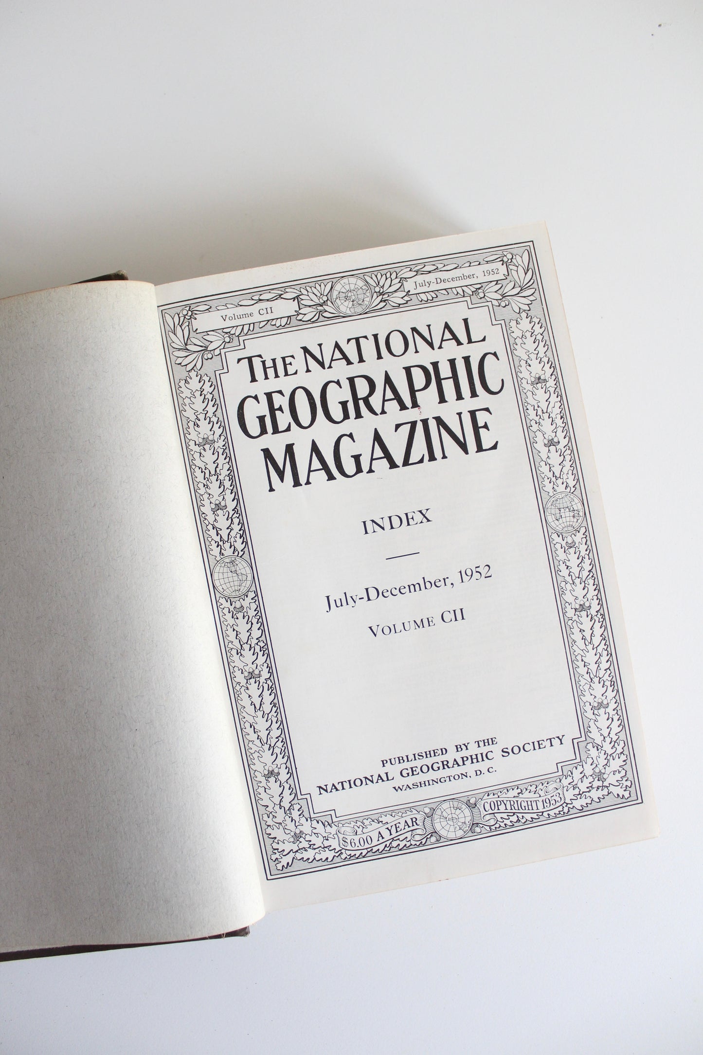 Vintage 1952 Bound National Geographic Magazines - "Boom Time in Kuwait"