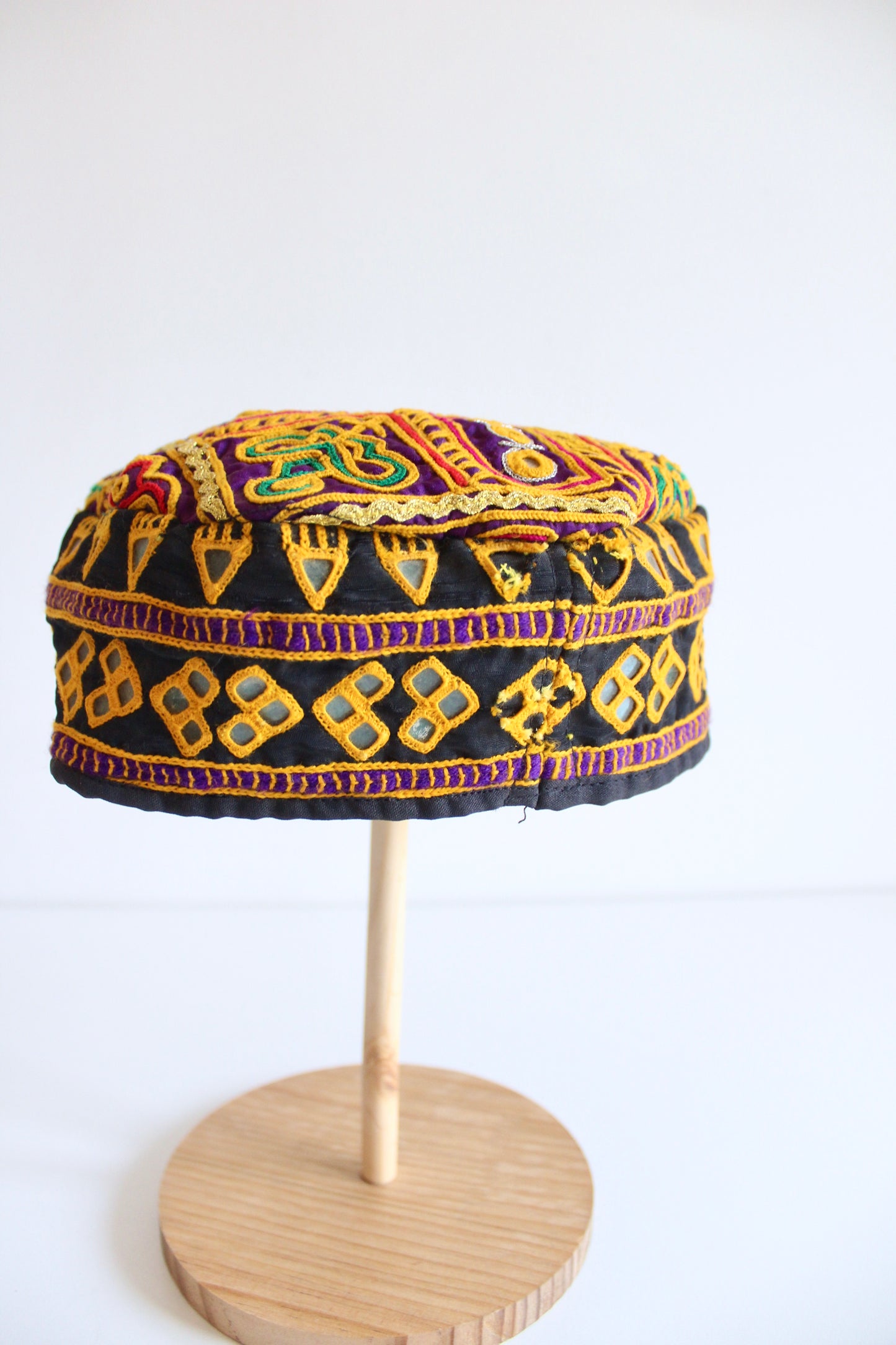 Handmade Afghan Embroidered Caps
