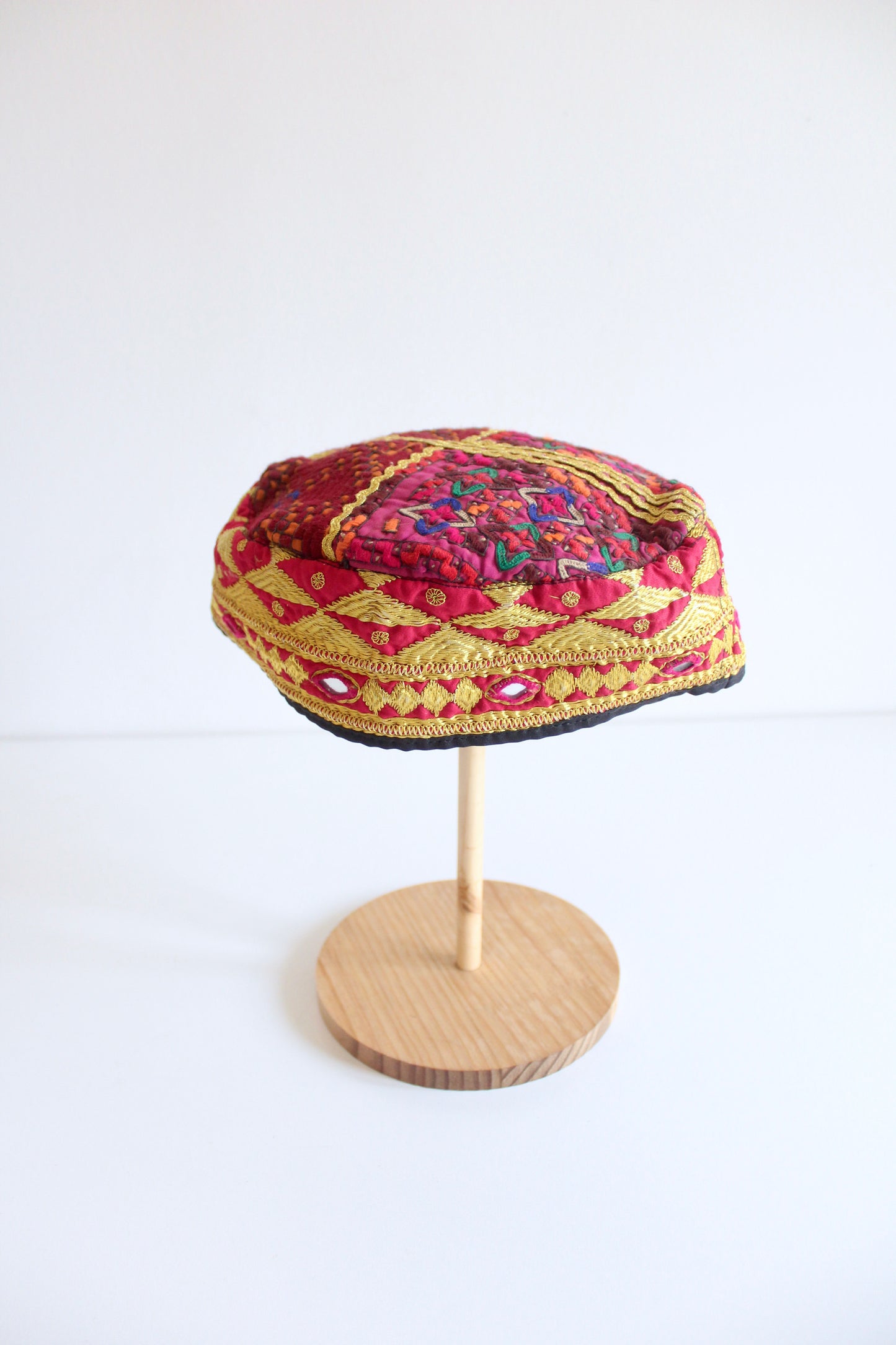 Handmade Afghan Embroidered Caps
