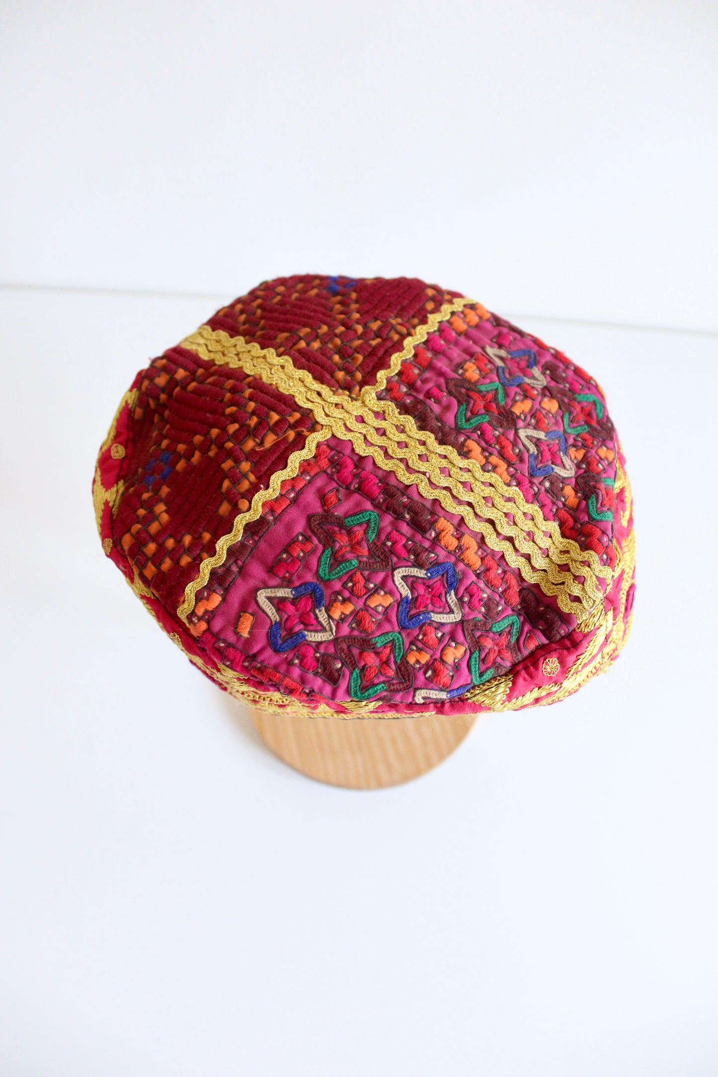 Handmade Afghan Embroidered Caps