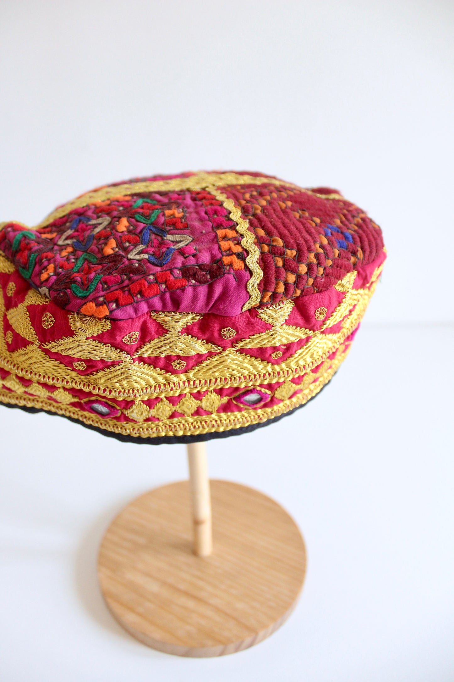 Handmade Afghan Embroidered Caps