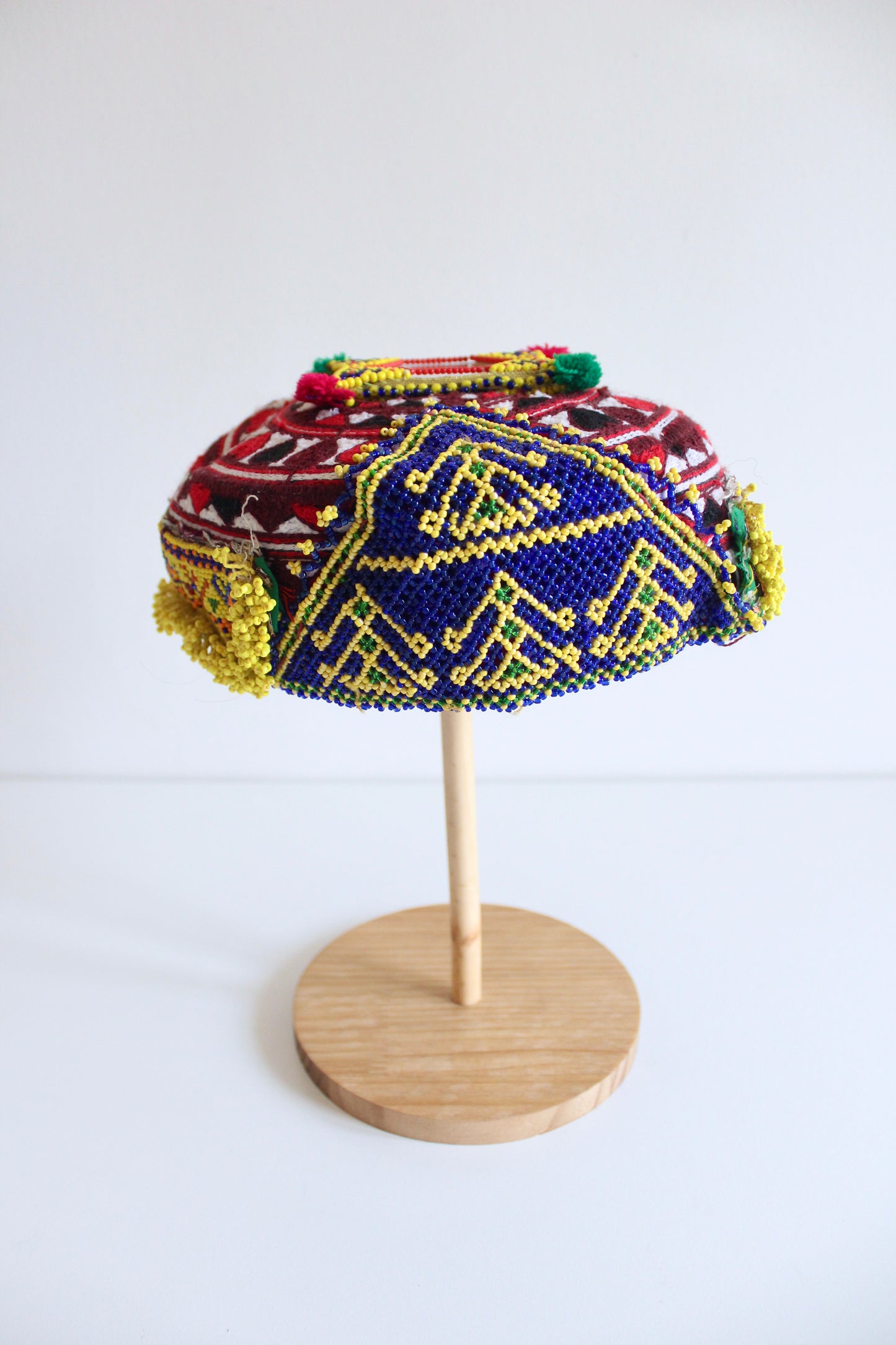 Handmade Afghan Embroidered Caps