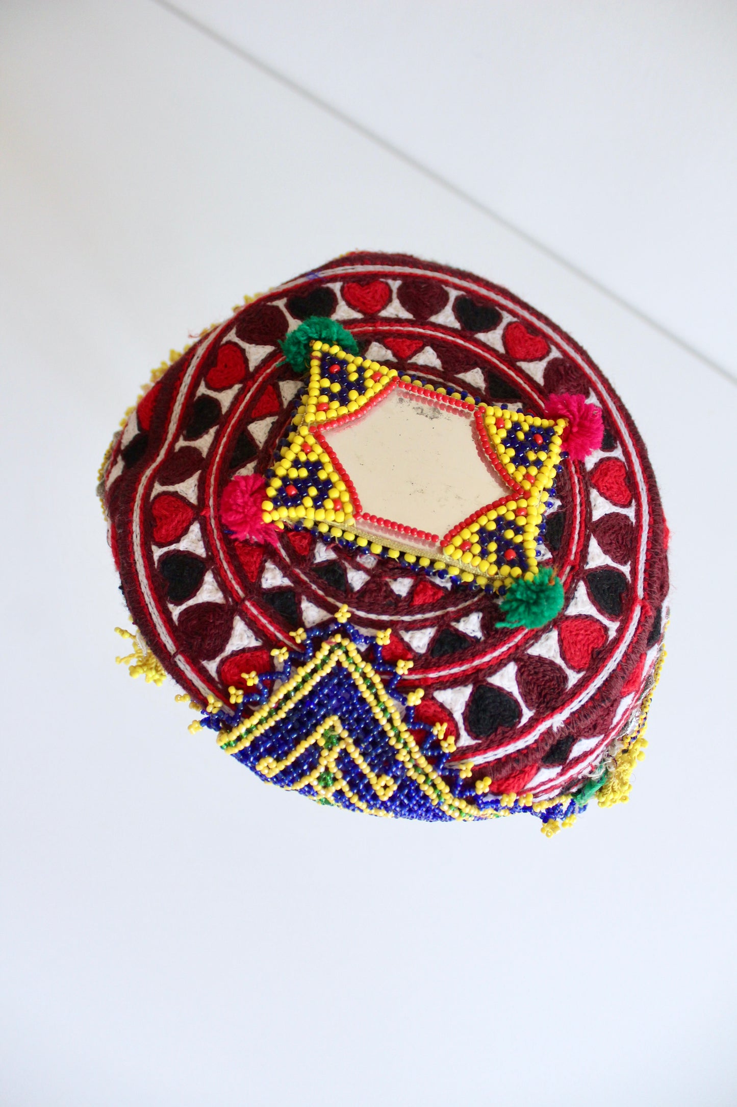 Handmade Afghan Embroidered Caps