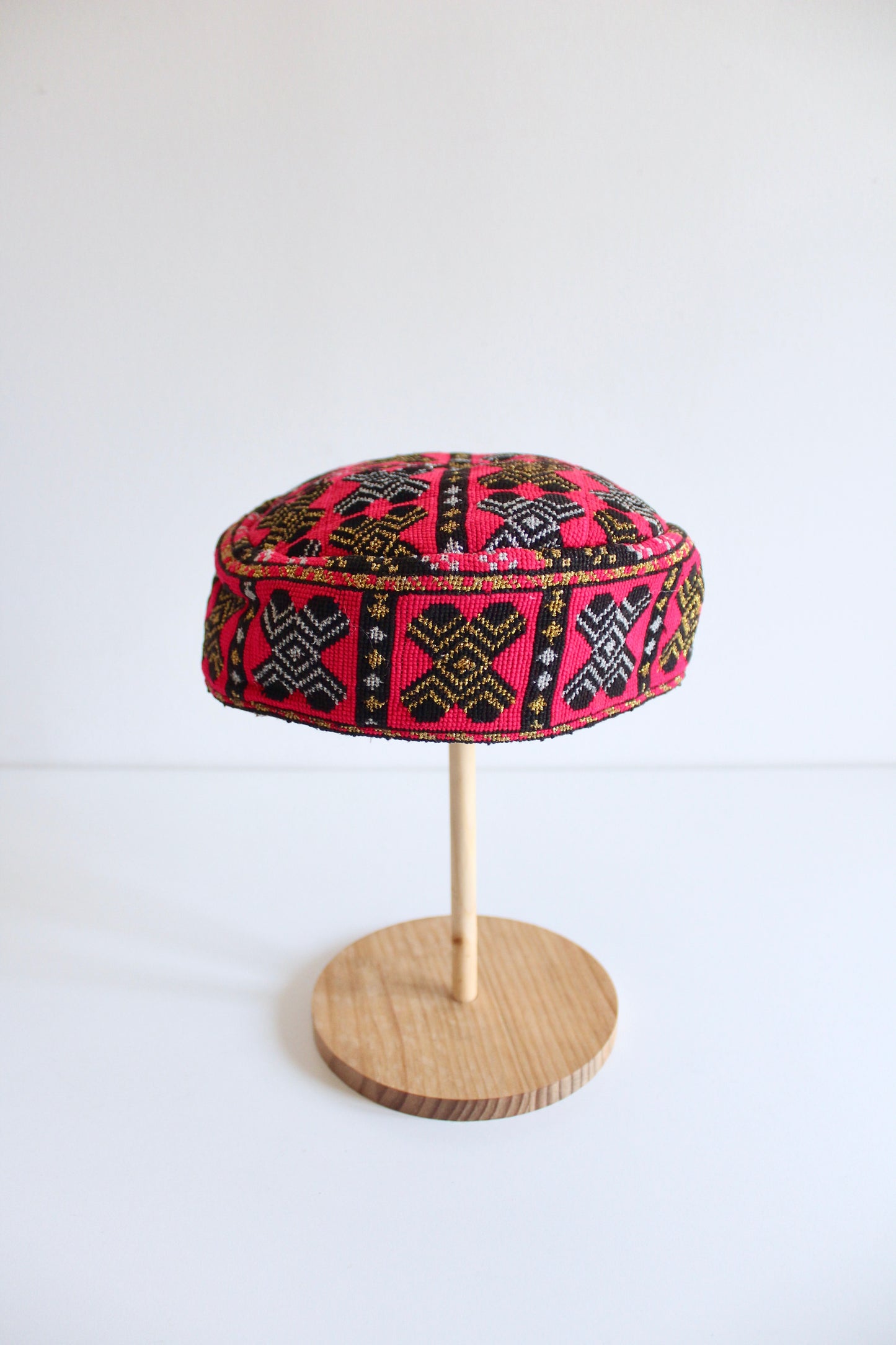 Handmade Afghan Embroidered Caps
