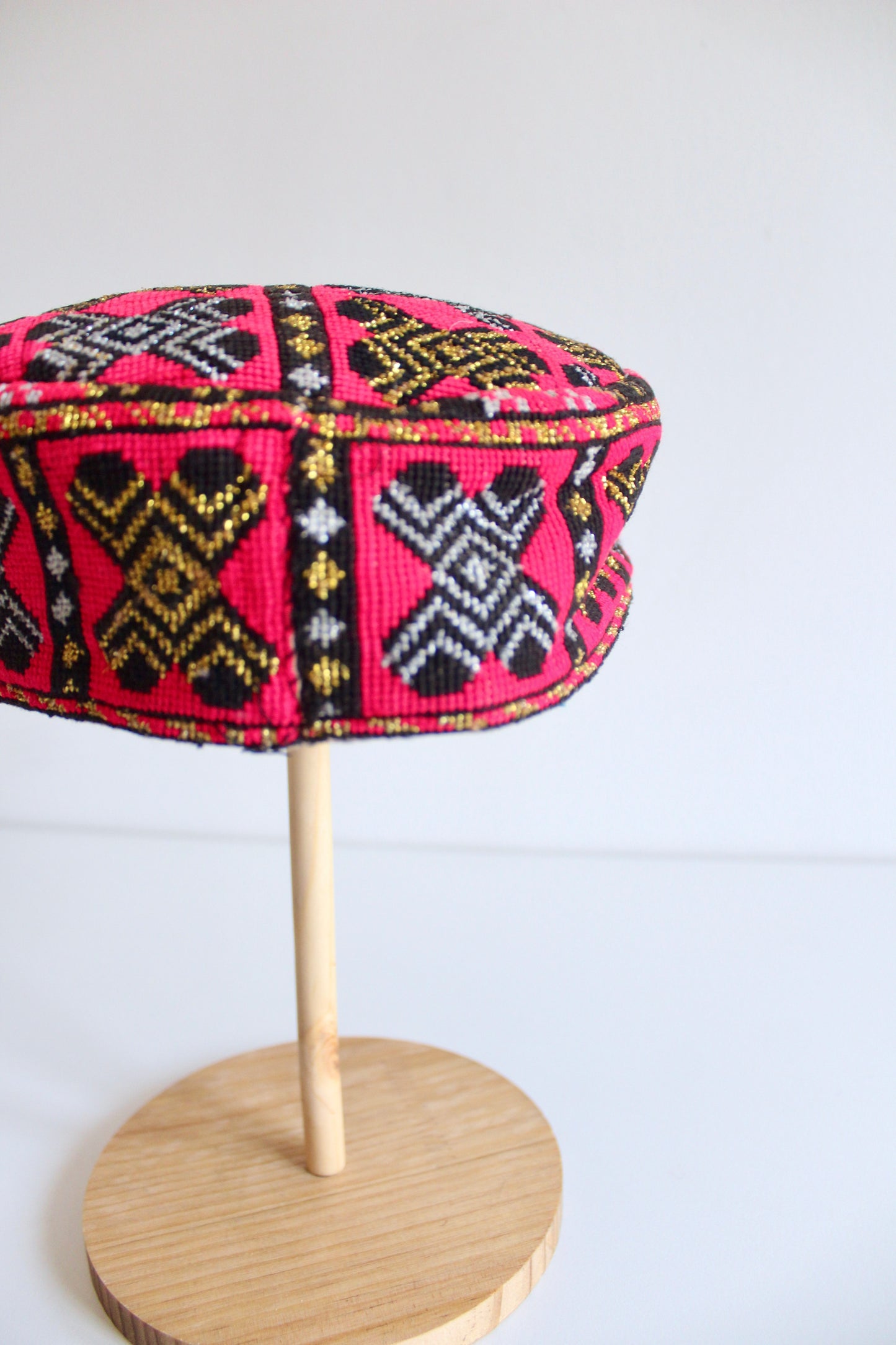 Handmade Afghan Embroidered Caps
