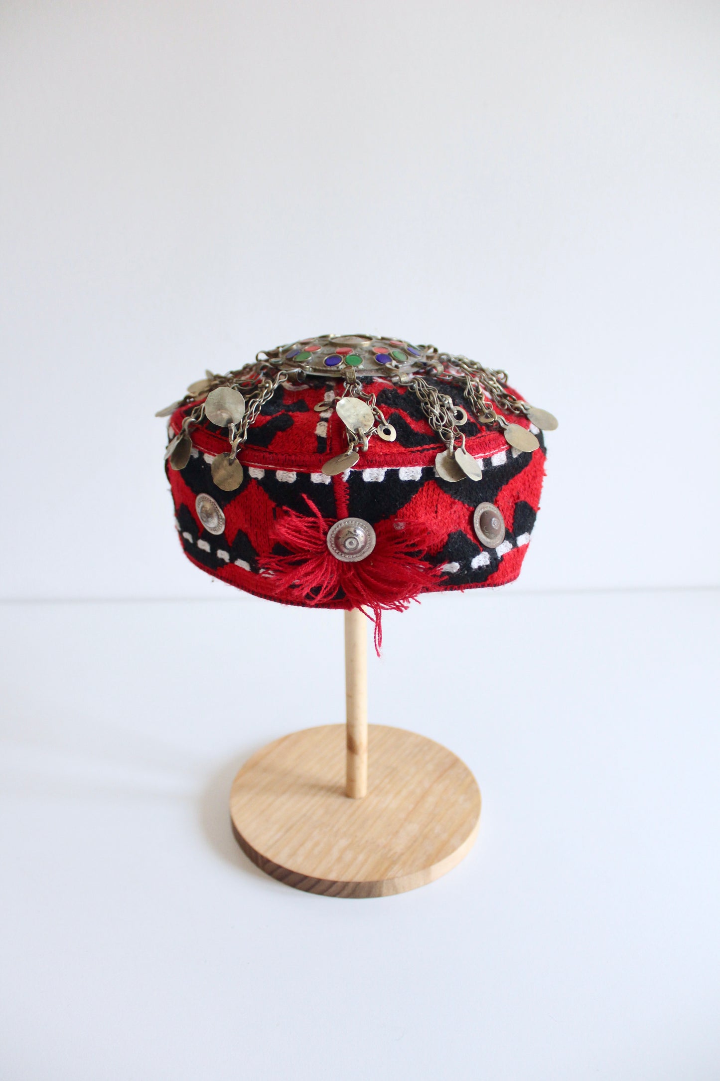 Handmade Afghan Embroidered Caps