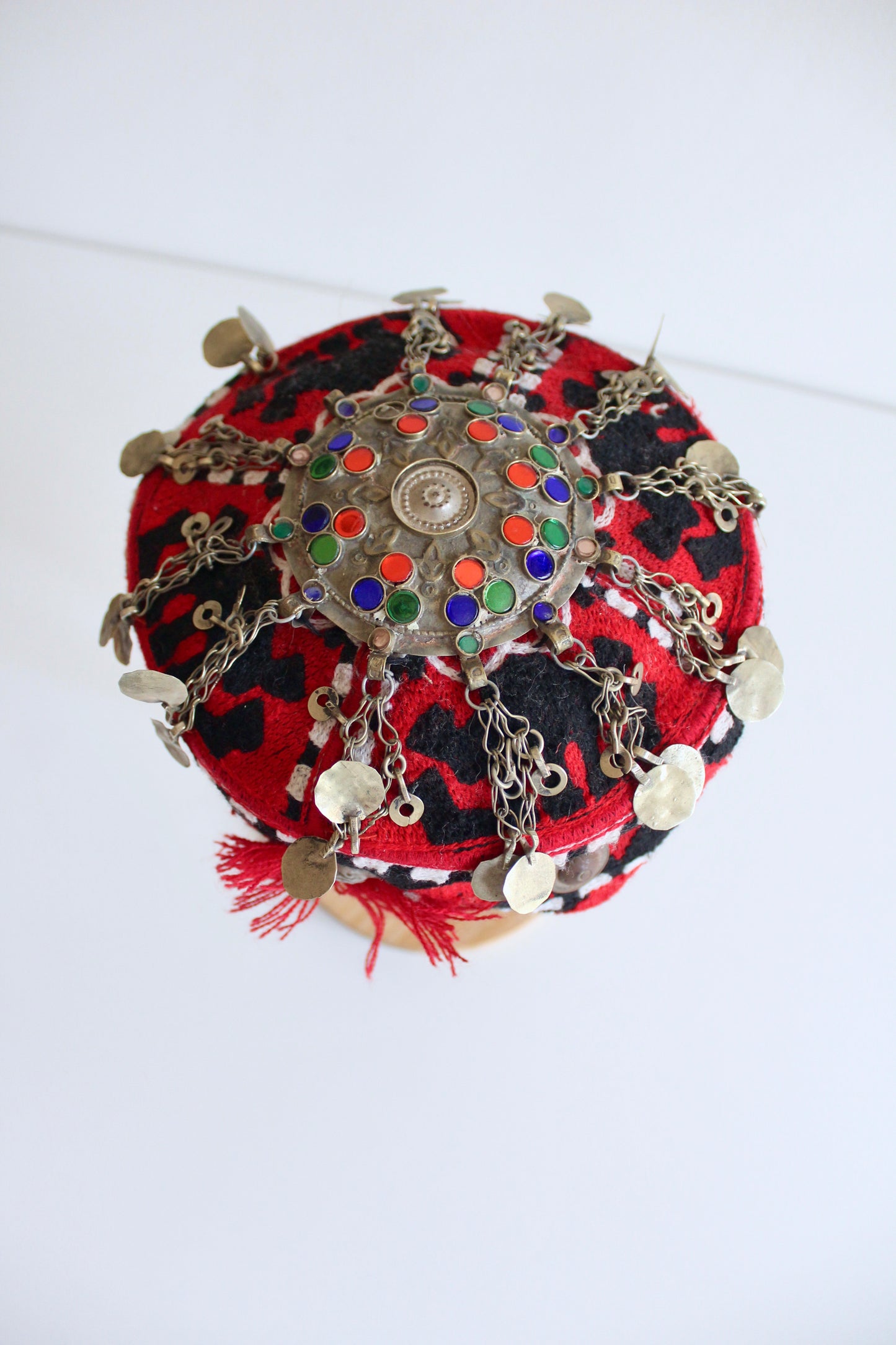 Handmade Afghan Embroidered Caps