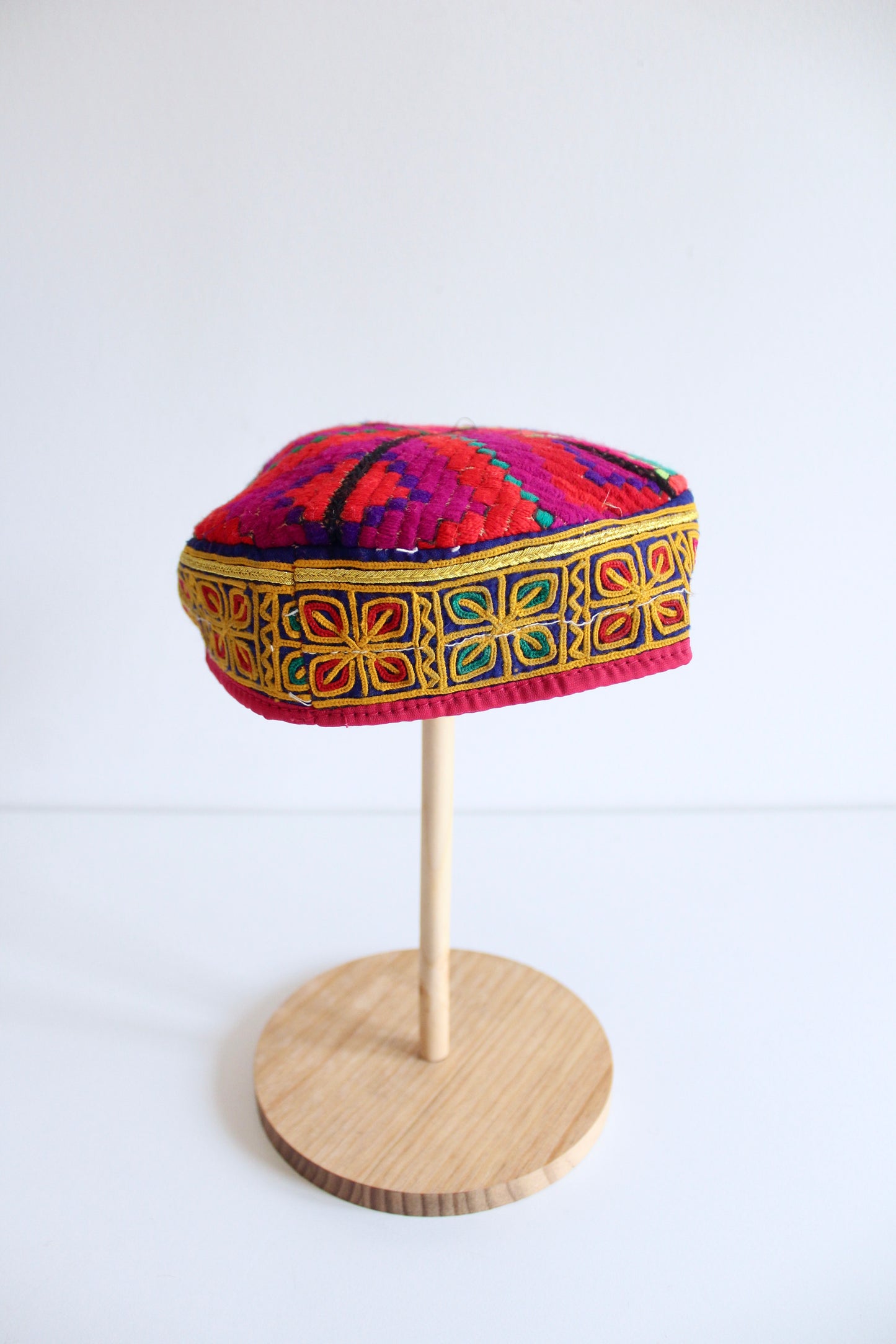 Handmade Afghan Embroidered Caps