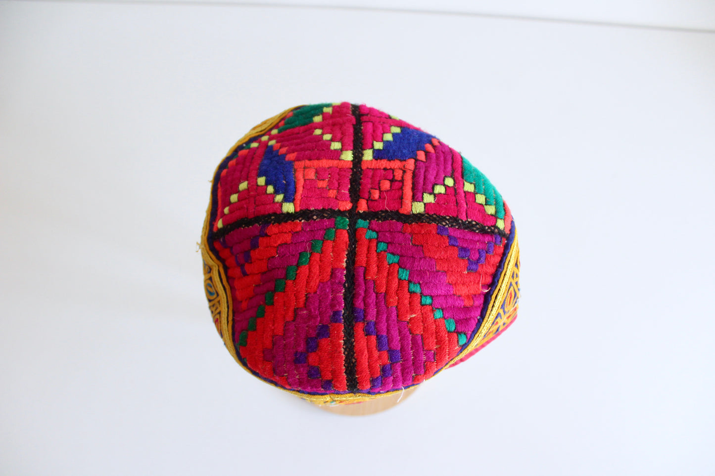 Handmade Afghan Embroidered Caps