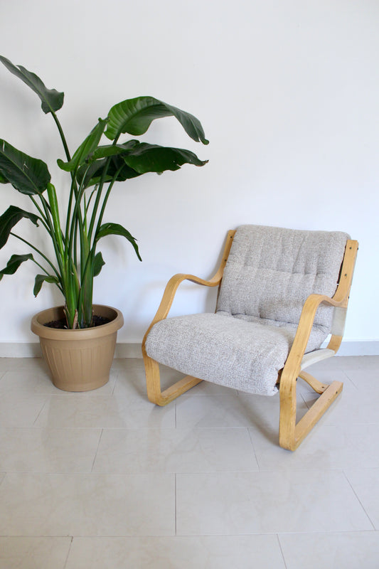 Vintage Asko Finland Koivutaru Armchair by Esko Pajamies