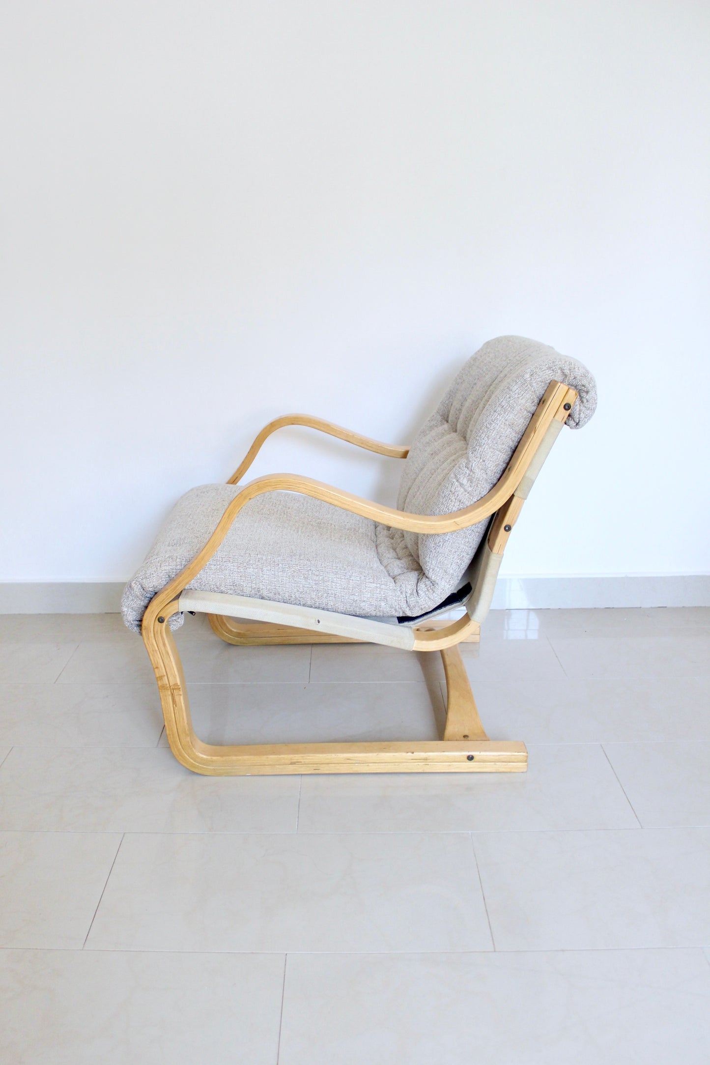 Vintage Asko Finland Koivutaru Armchair by Esko Pajamies