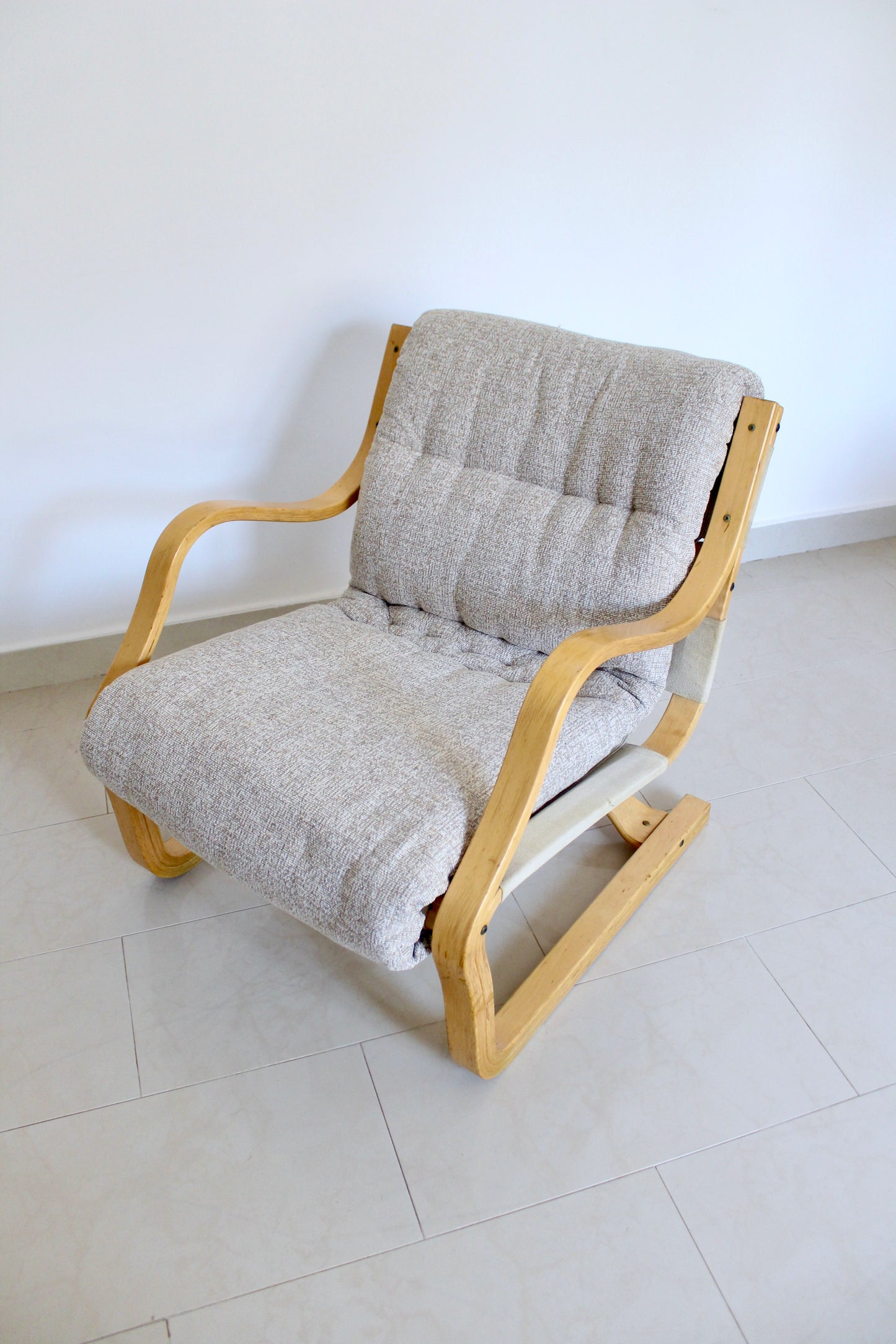 Vintage Asko Finland Koivutaru Armchair by Esko Pajamies