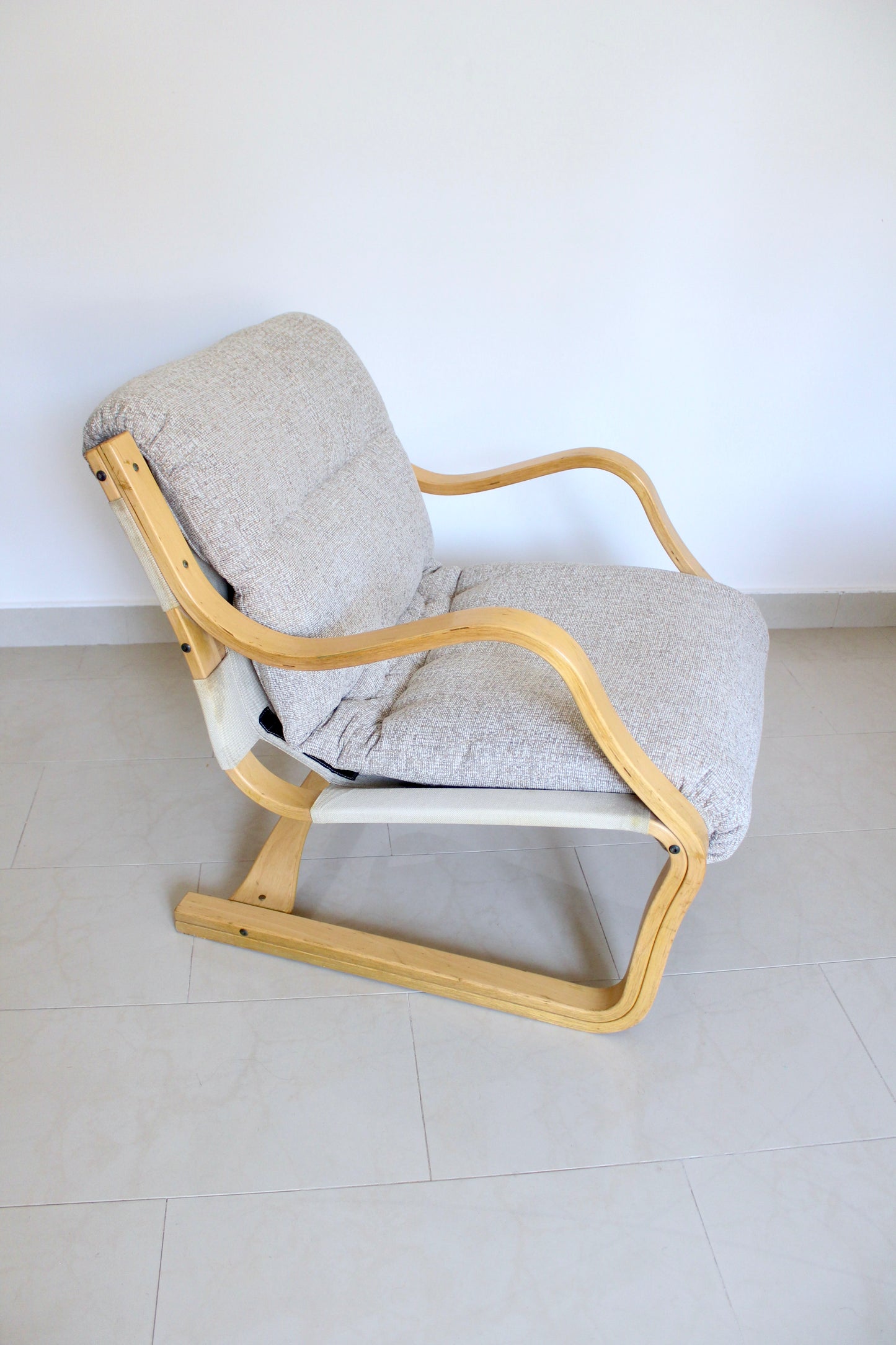 Vintage Asko Finland Koivutaru Armchair by Esko Pajamies