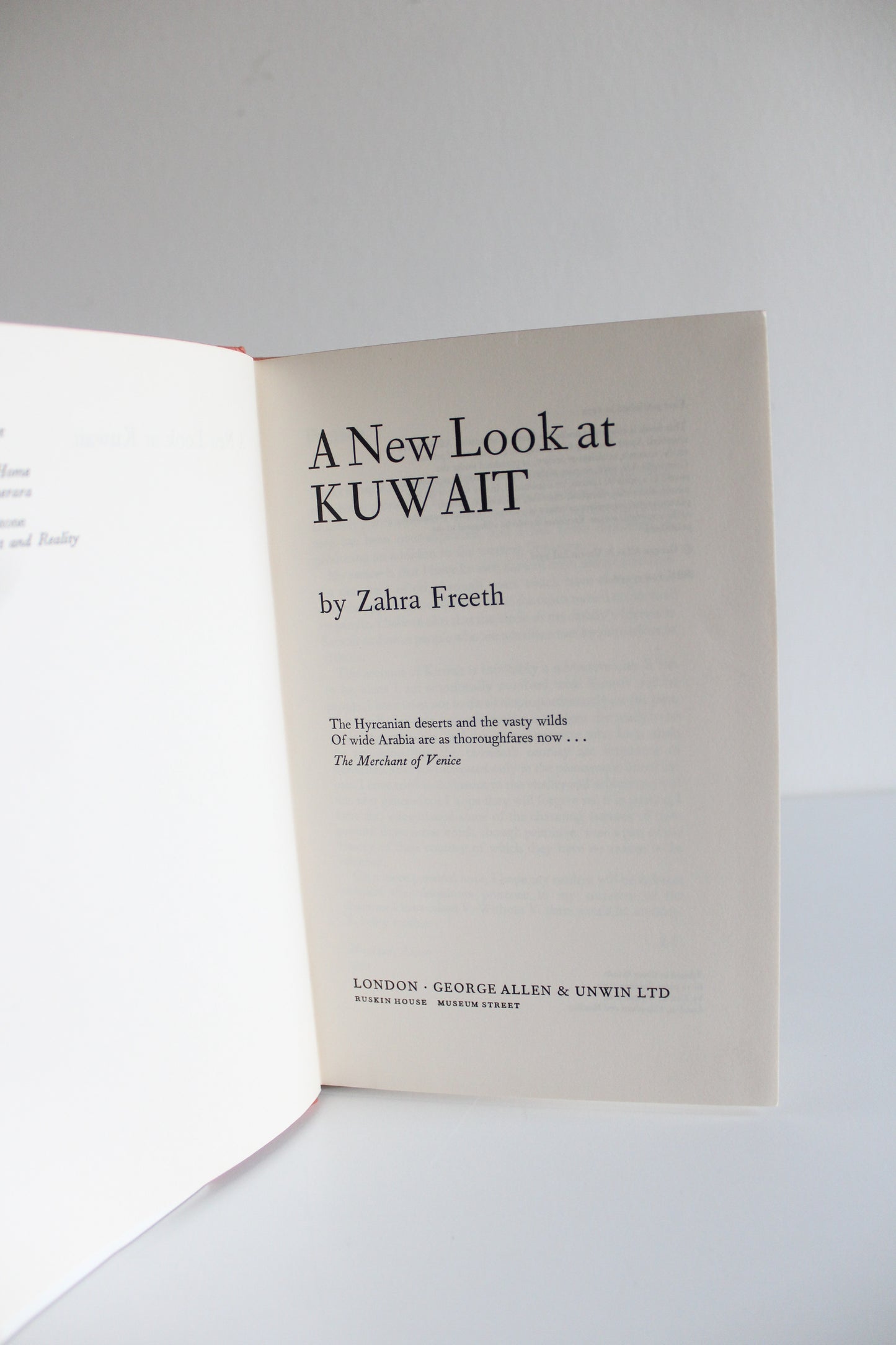 Vintage 1972 "A New Look at Kuwait" by Zahra Freeth – Rare Kuwait History Hardcover