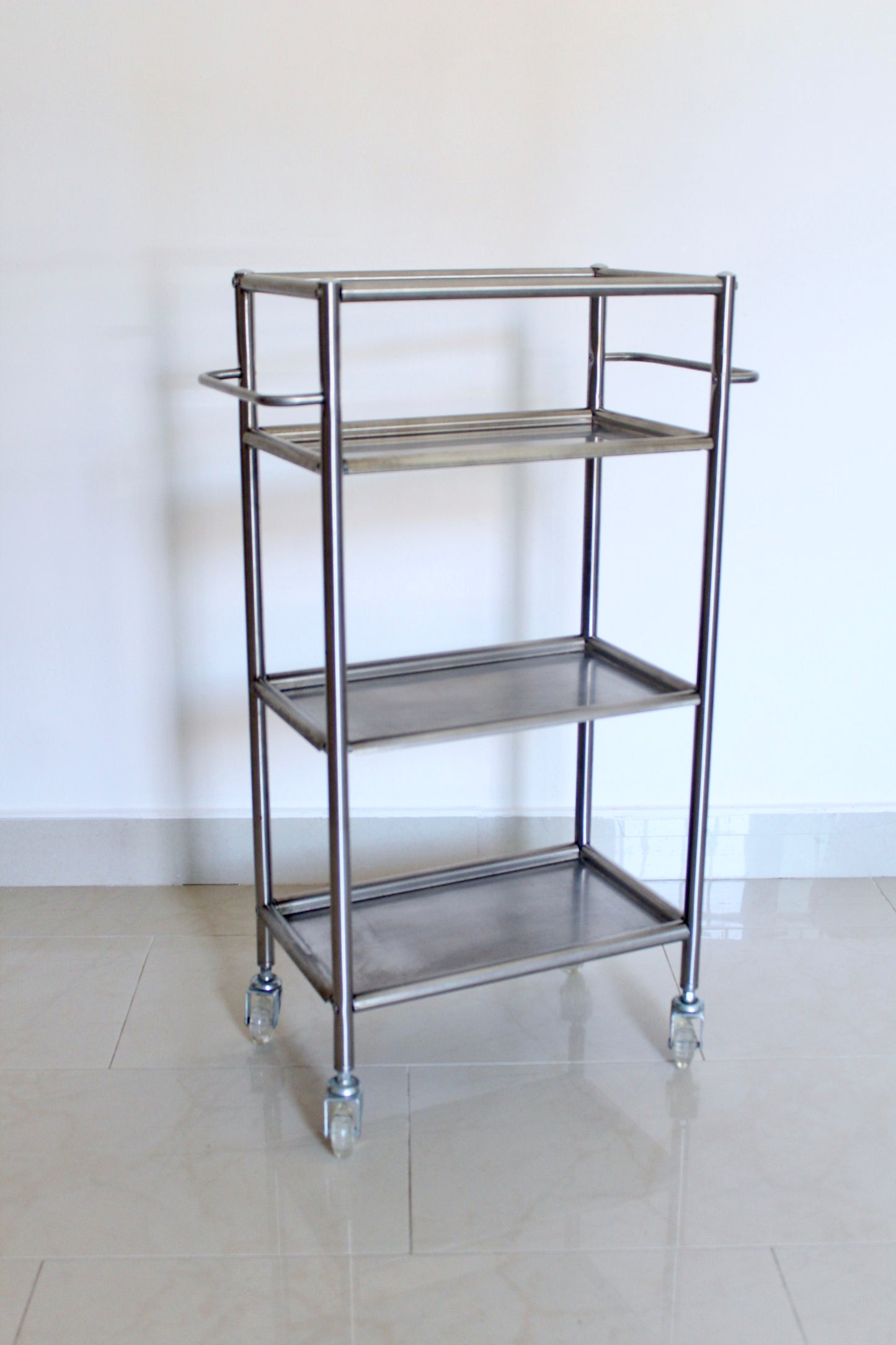 IKEA GRUNDTAL Stainless Steel Industrial Storage Trolley