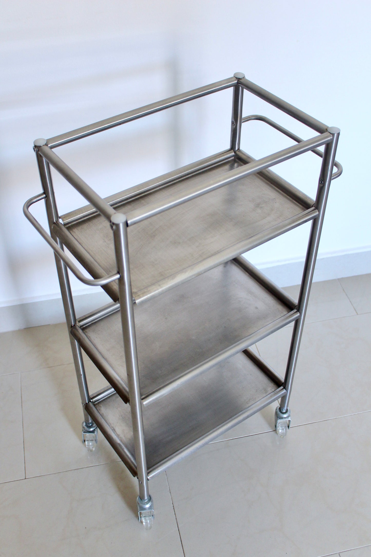IKEA GRUNDTAL Stainless Steel Industrial Storage Trolley