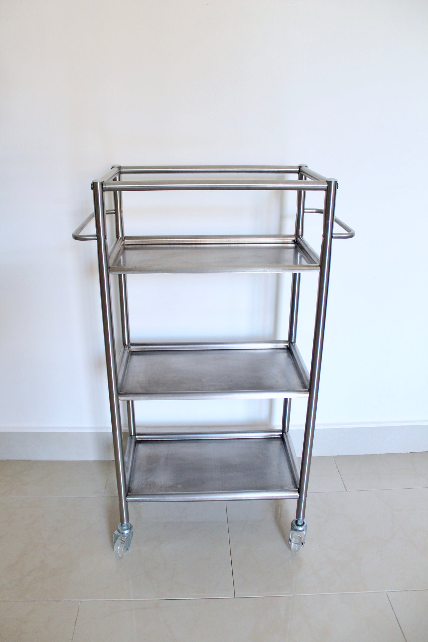 IKEA GRUNDTAL Stainless Steel Industrial Storage Trolley