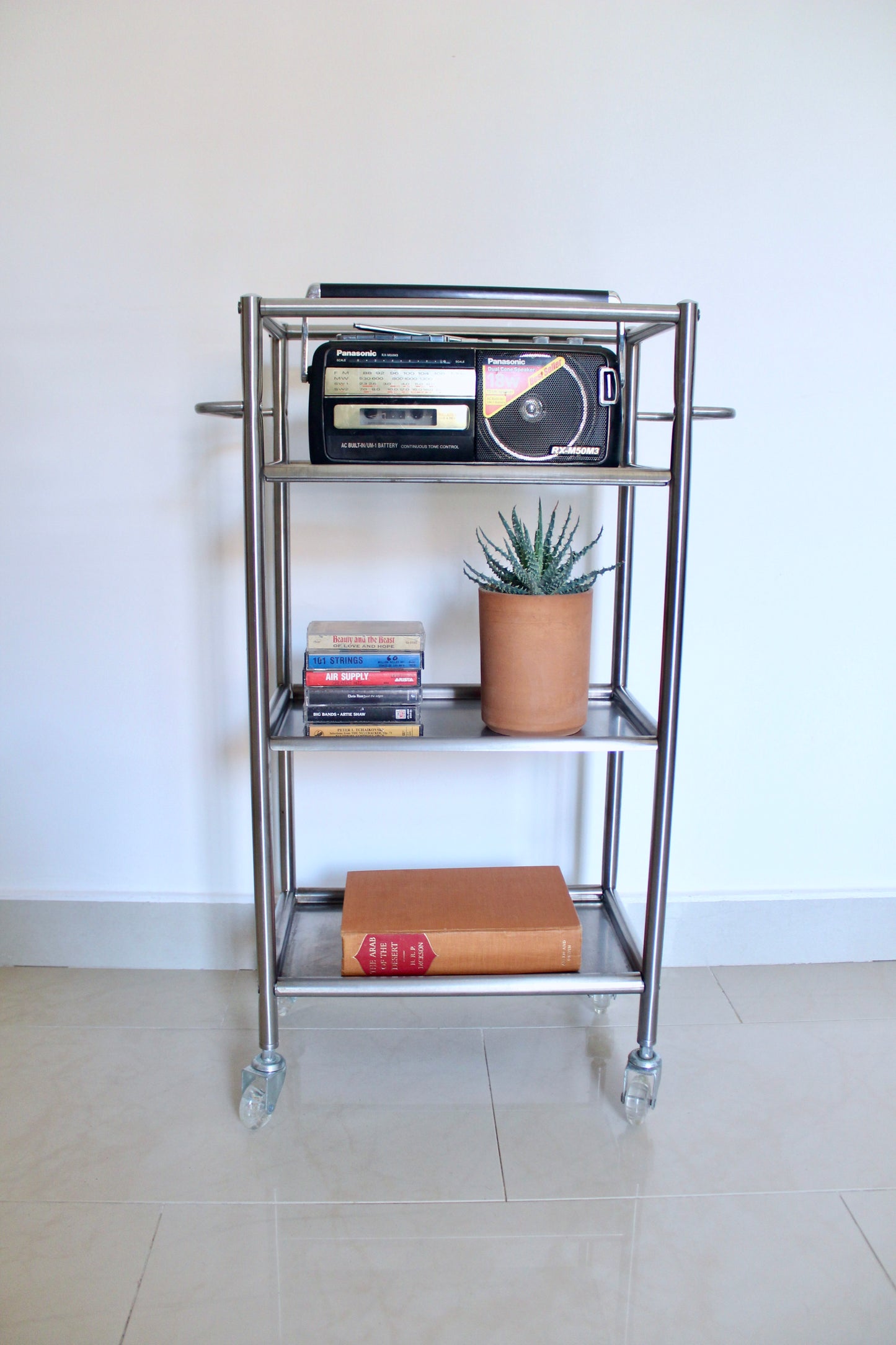 IKEA GRUNDTAL Stainless Steel Industrial Storage Trolley