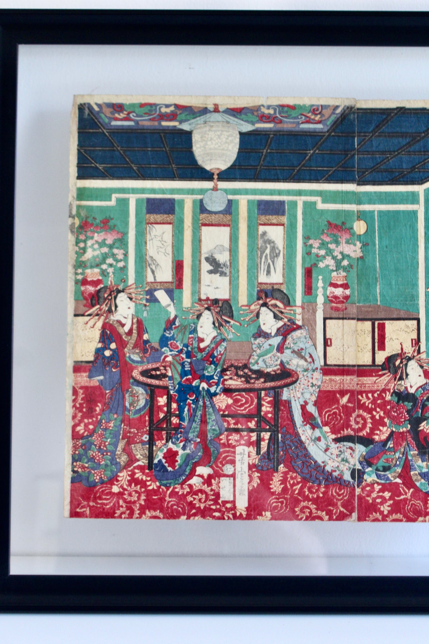 Antique Japanese Yoshitora Woodblock Print - On Hold