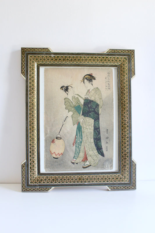 Antique Japanese 1920s Toyokuni Woodblock Print